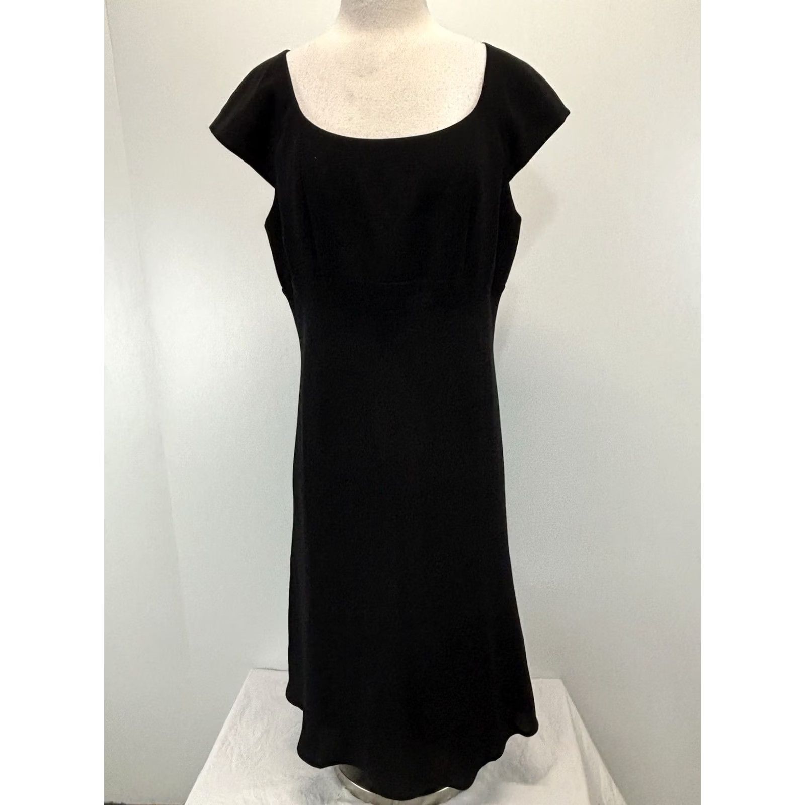 Coldwater Creek VINTAGE? No — Coldwater Creek Sheath Dress Womens 14 Black Cocktail Lined Knee Length Party/Cocktail Business Classic Capsule 14 Womens Black Lace? Size XL / US 12-14 / IT 48-50 - 2 Thumbnail