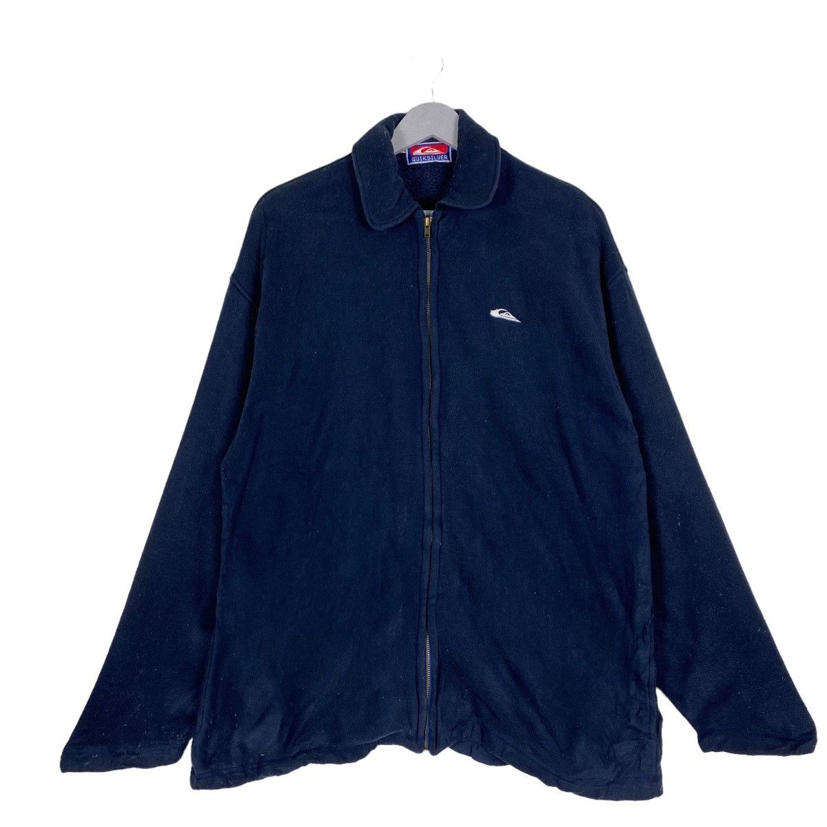 Billabong × Quiksilver × Vintage Vintage 90s Quiksilver Small Logo Zipper Fleece Jacket Size US L / EU 52-54 / 3 - 1 Thumbnail