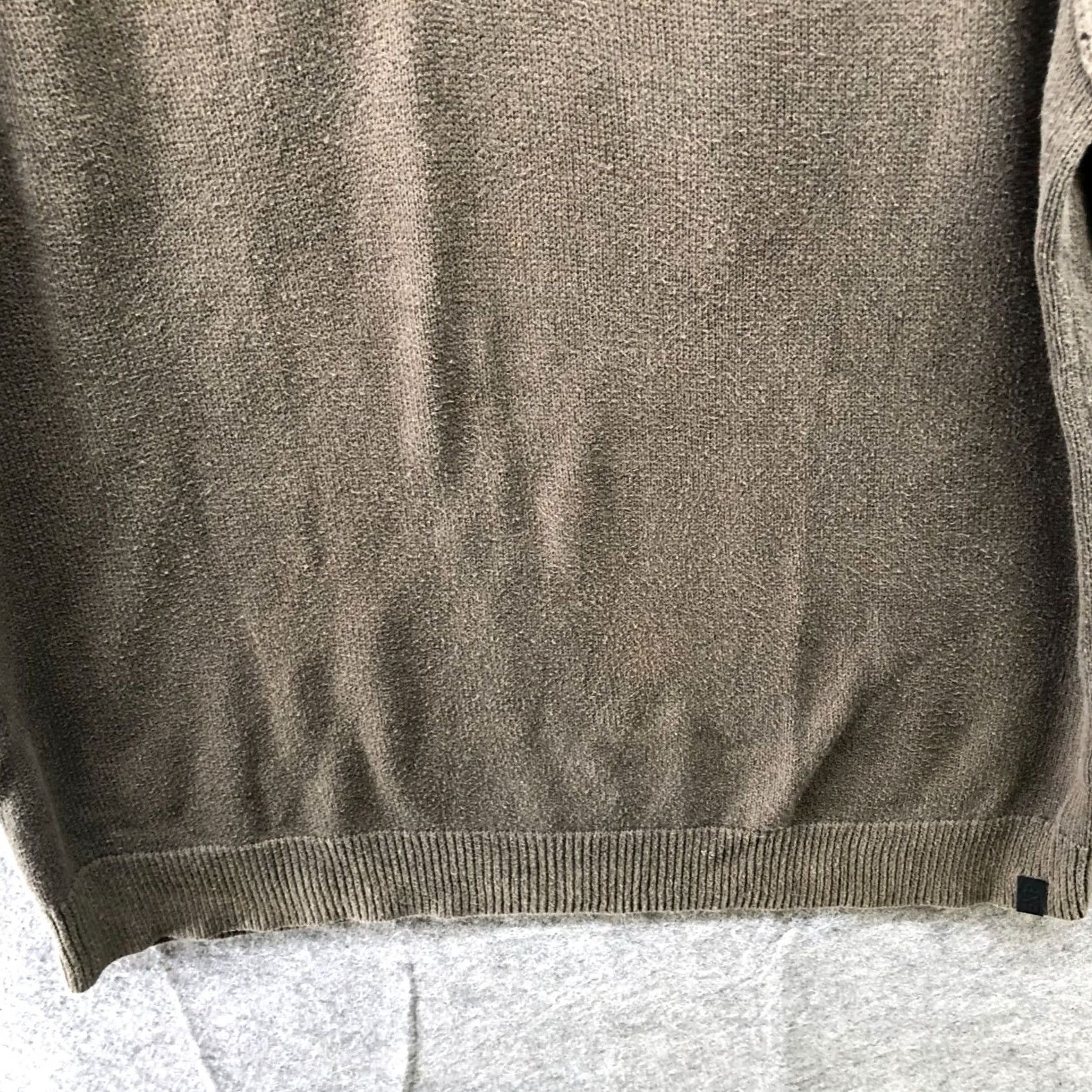 Express Express Sweater Shirt Mens L Brown Hooded 1/4 Button Cotton Pullover Size US L / EU 52-54 / 3 - 4 Thumbnail