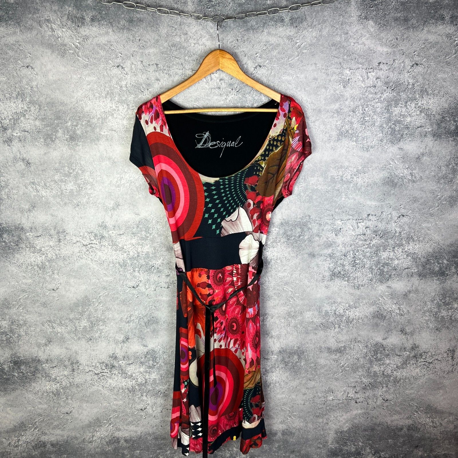 Desigual Desigual Dress Women's Size XL Multicolor Short Sleeve ` Size XL / US 12-14 / IT 48-50 - 1 Thumbnail