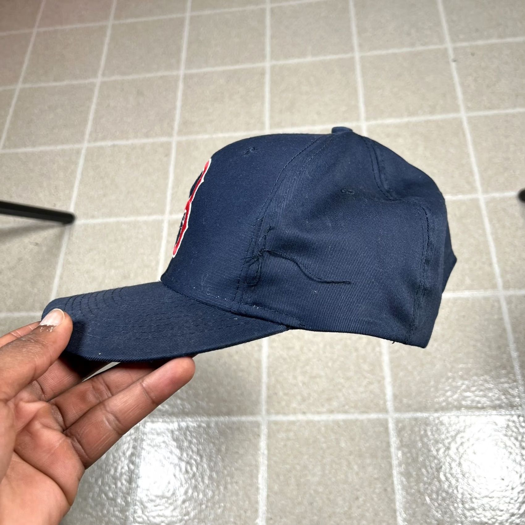Logo 7 VINTAGE Logo 7 Boston Red Sox 90s Snapback Cap Hat Men One Size Blue Size ONE SIZE - 2 Thumbnail
