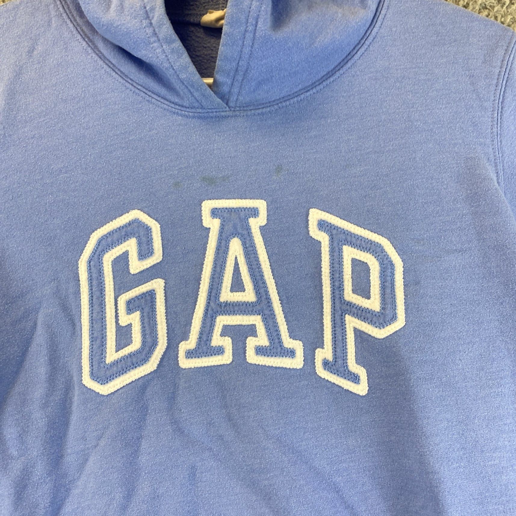 Gap VINTAGE? No — Gap Sweatshirt Hoodie Shirt Women M Blue Cotton Pullover Regular with Pockets 49-36 Size M / US 6-8 / IT 42-44 - 2 Thumbnail
