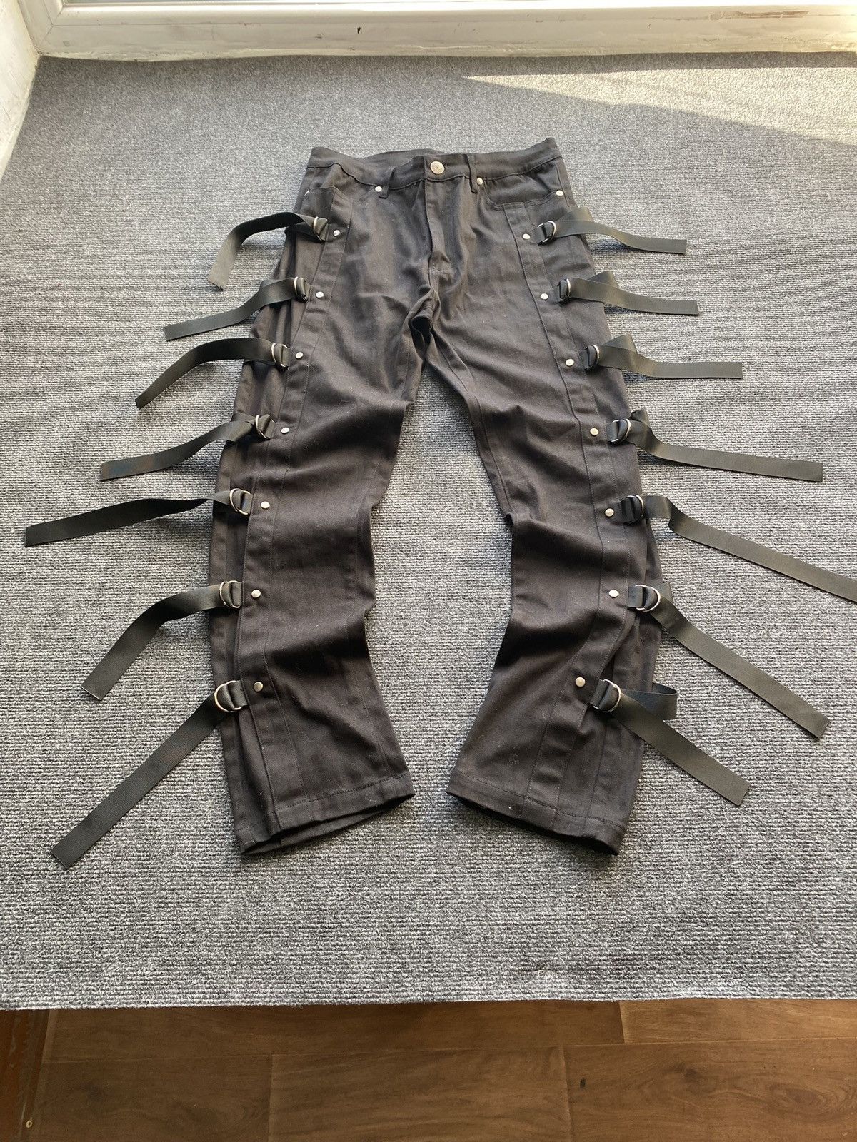 Other 🔥Banned Alt Opium Punk Bondage Gothic Pants 28 rare goth emo Size 28" / US 6 / IT 42 - 1 Thumbnail