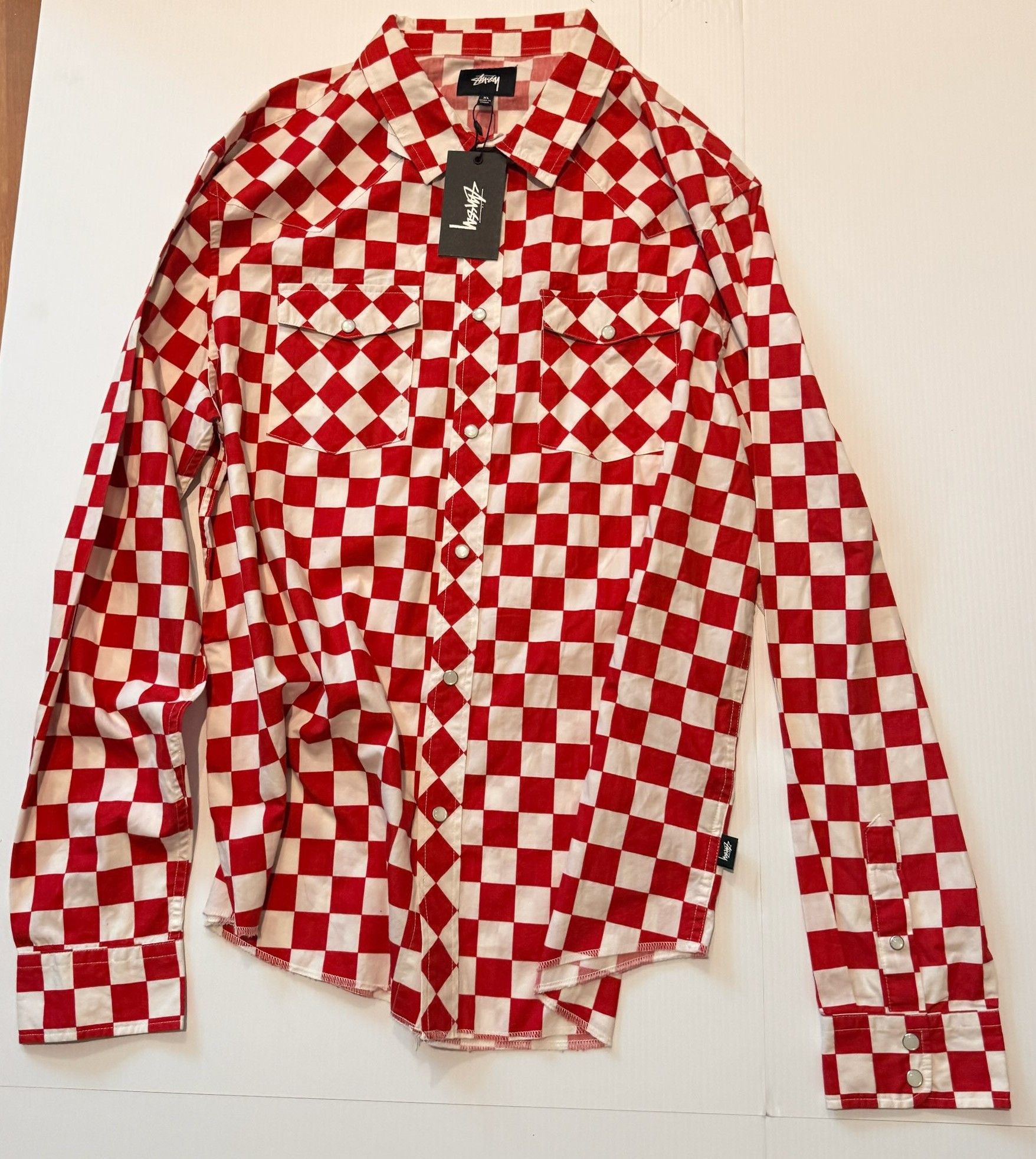 Stussy Checkered 2016 Stussy Button up Size US XL / EU 56 / 4 - 1 Thumbnail