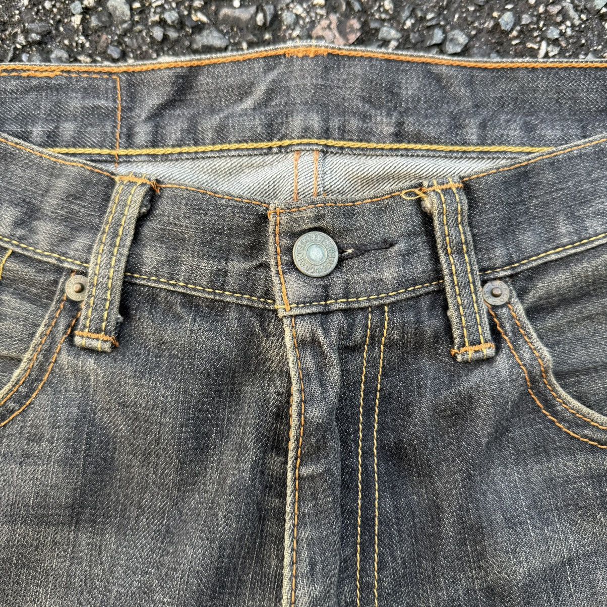 Levi's Vintage Clothing VINTAGE LEVI'S 702 BLACK RUSTY FADED JEAN DENIM PANTS Size US 33 - 7 Thumbnail