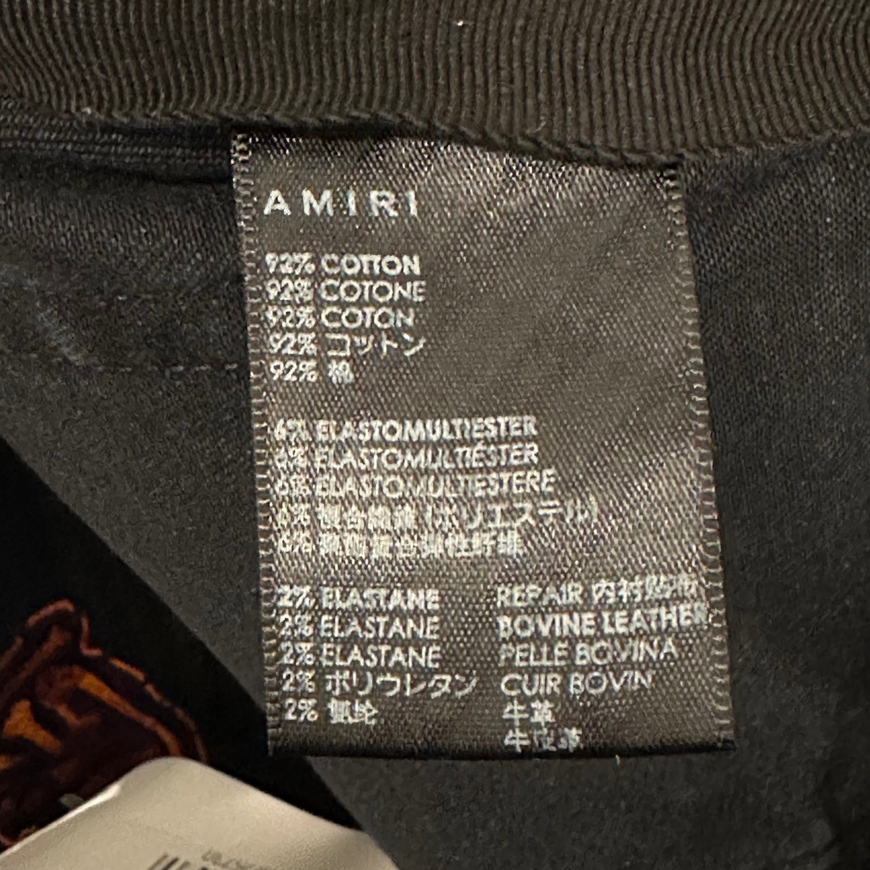 Amiri Amiri Chemist Orange Star Black Denim Sz 32 Size US 32 / EU 48 - 6 Thumbnail