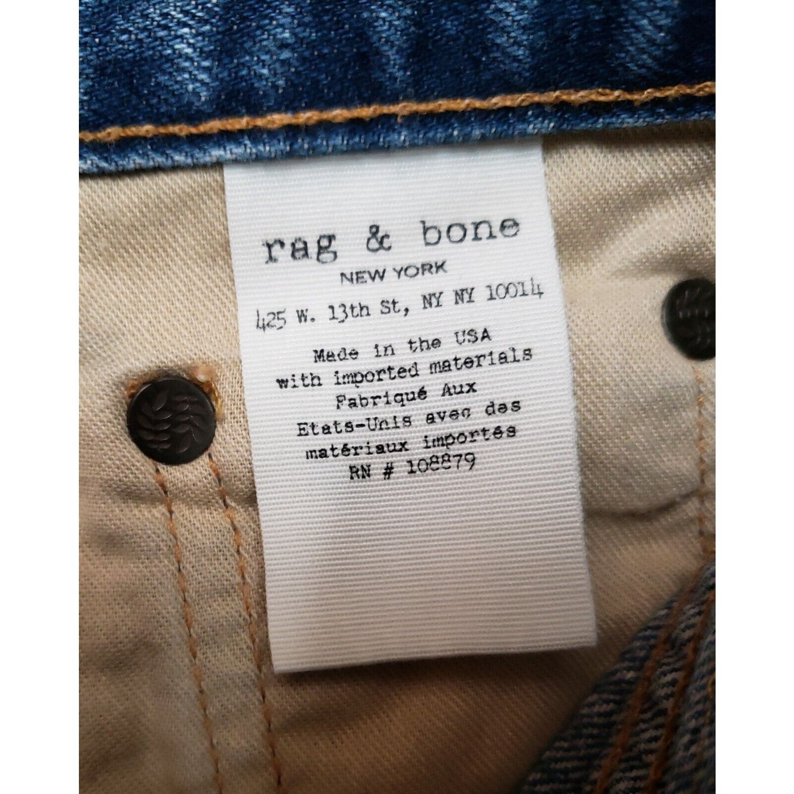 Rag & Bone Rag & Bone Marilyn Fly Denim Cut Off Short In Weston 24 W 26 Size 24" / US 00 / IT 34 - 7 Thumbnail