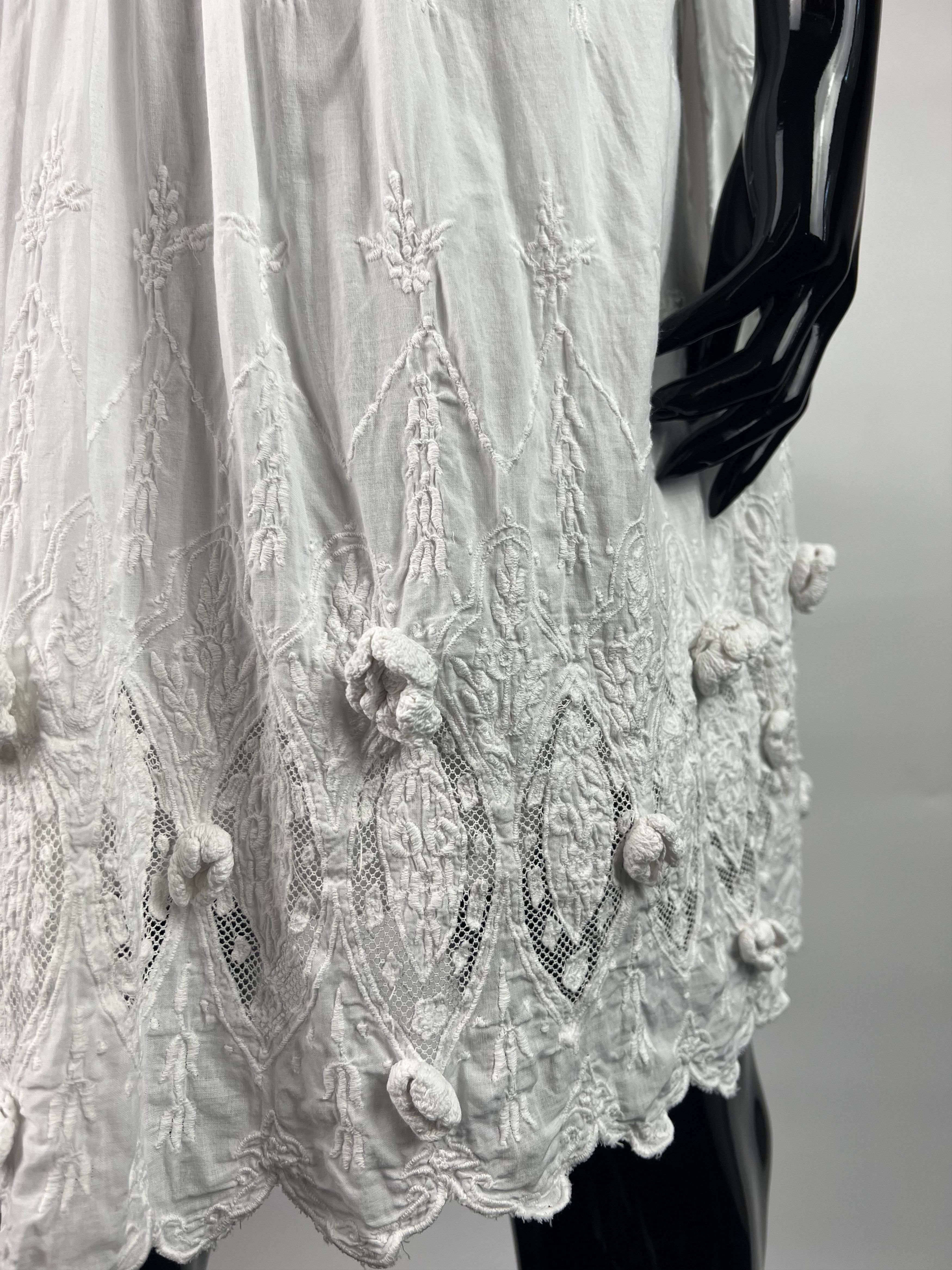 TWINSET Twin Set Simona Barbieri White Sleeveless Dress Size M Size M / US 6-8 / IT 42-44 - 4 Thumbnail