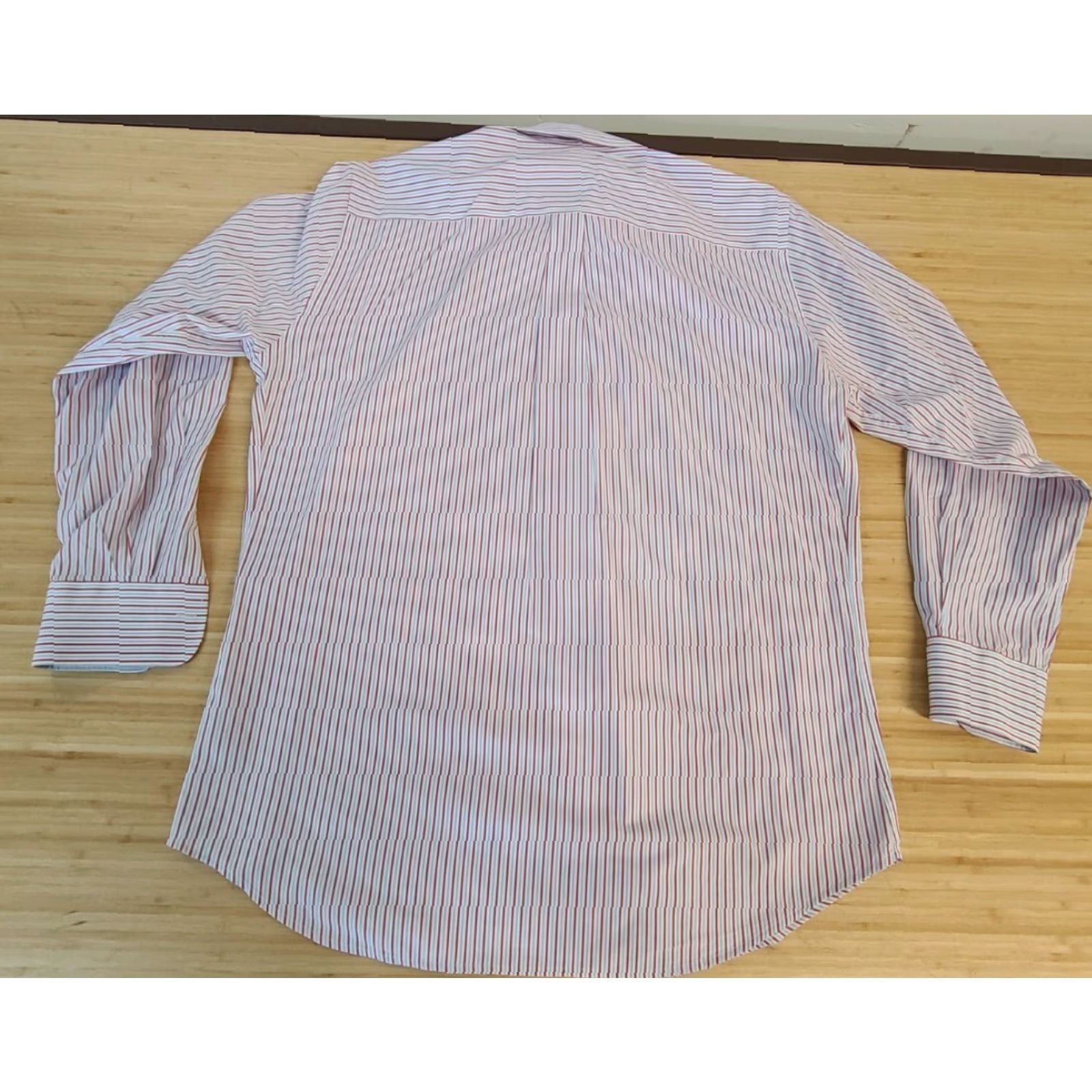 Peter Millar Peter Millar Men Button Long Sleeve Shirt Size L Blue Red Striped Cotton Size US L / EU 52-54 / 3 - 5 Thumbnail