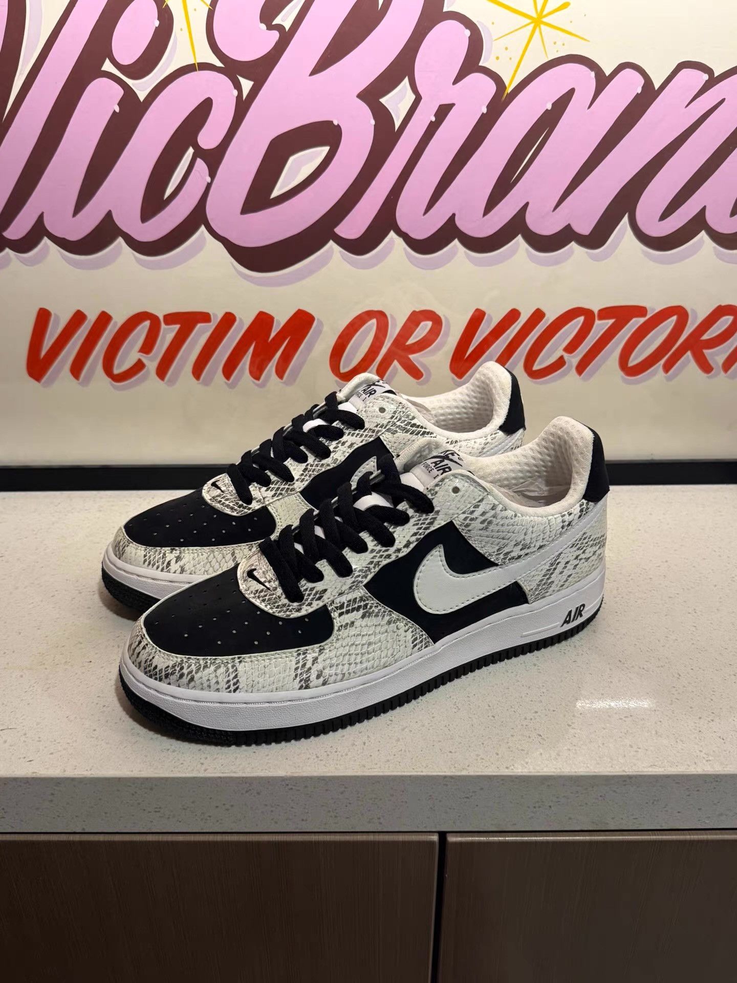 Nike Nike Air Force 1 Low "Snakeskin Cocoa"sneakers。 Ｑ20 Size US 8.5 / EU 41-42 - 1 Thumbnail