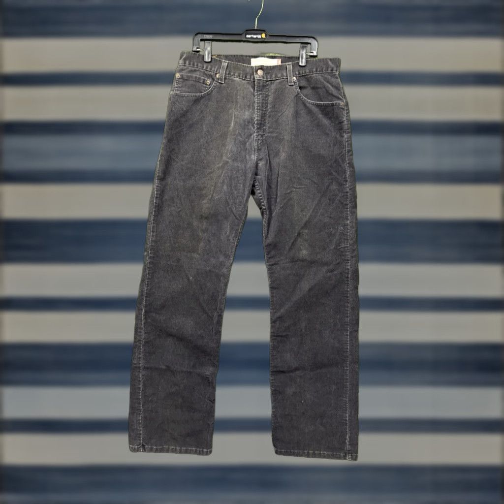 Levi's VINTAGE Levi's 559 Pants Mens 36x34 Corduroy Black Wide-Leg Grunge 90s Skater Baggy 2010s Size US 36 / EU 52 - 1 Thumbnail