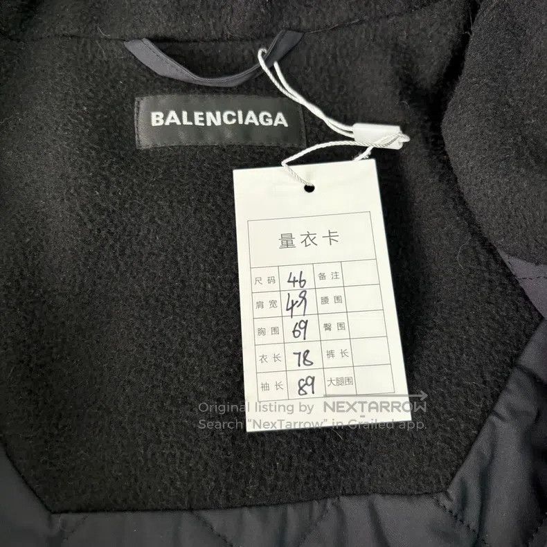 Balenciaga Balenciaga Black Half-Zip Fleece Fleece Sweatshirt Jacket Size US S / EU 44-46 / 1 - 7 Thumbnail
