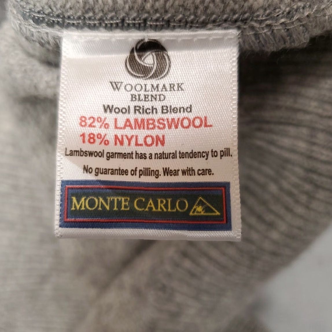 Vintage VINTAGE Monte Carlo Sweater Mens 44 Gray Blue Abstract Lambswool Blend V-Neck Preppy Classic Knitted Argyle Diamond Embroidered All Seasons Pullover Size US XXL / EU 58 / 5 - 5 Thumbnail