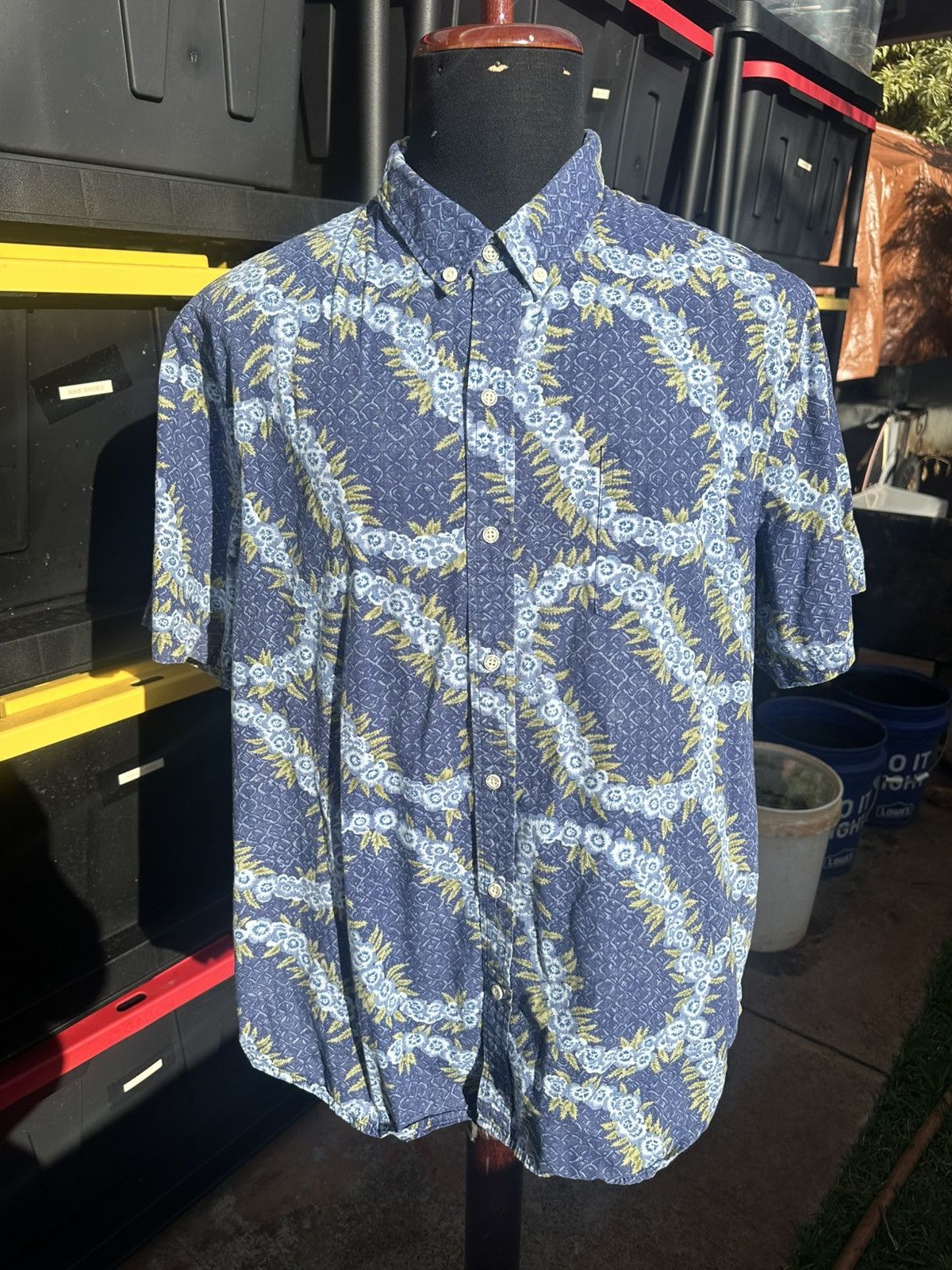 Reyn Spooner PreOwned Reyn Spooner Classic Fit Hawaiian Blue Men's XL Size US XL / EU 56 / 4 - 1 Thumbnail