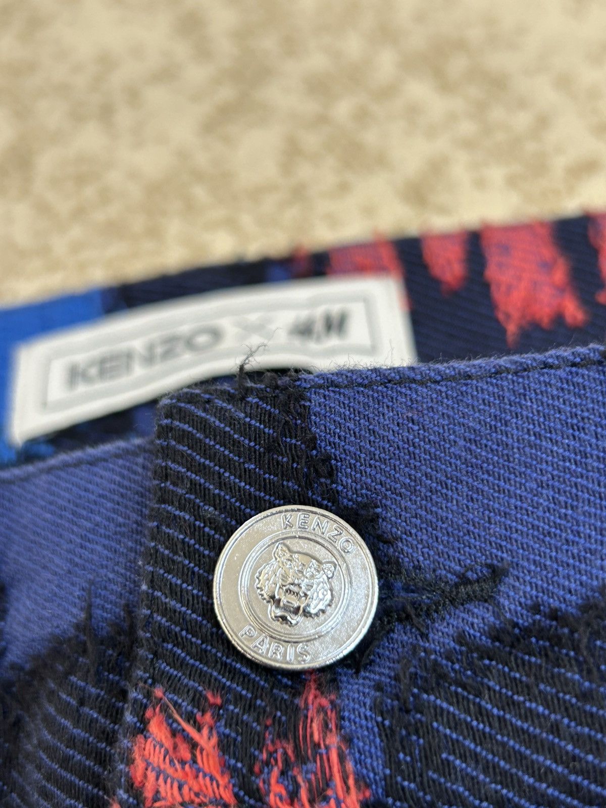 H&M × Kenzo Kenzo H&M Patchwork Jungle Denim Jeans Size US 32 / EU 48 - 9 Thumbnail