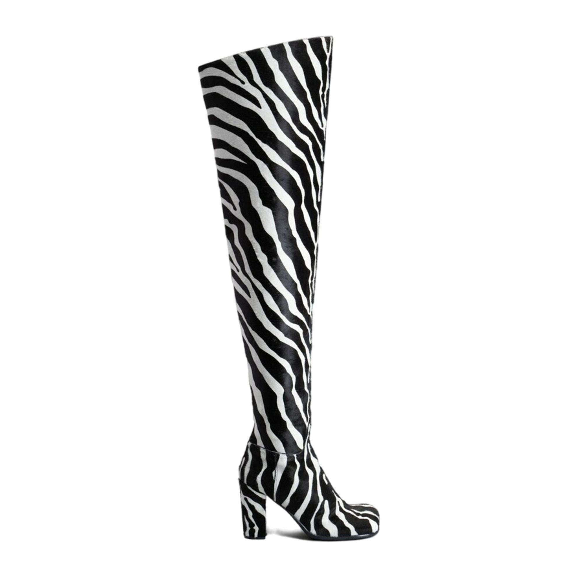 Storm Zebra Print Boots