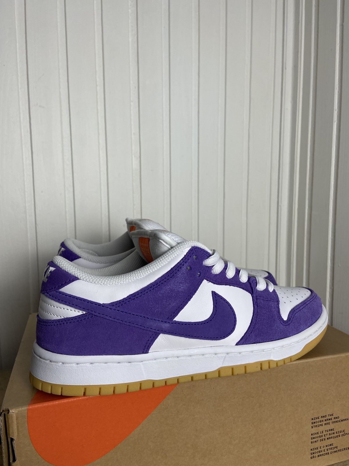 Nike Used Nike Sb Dunk Low Pro Iso Orange Label Purple Size 9US Size US 9 / EU 42 - 6 Thumbnail