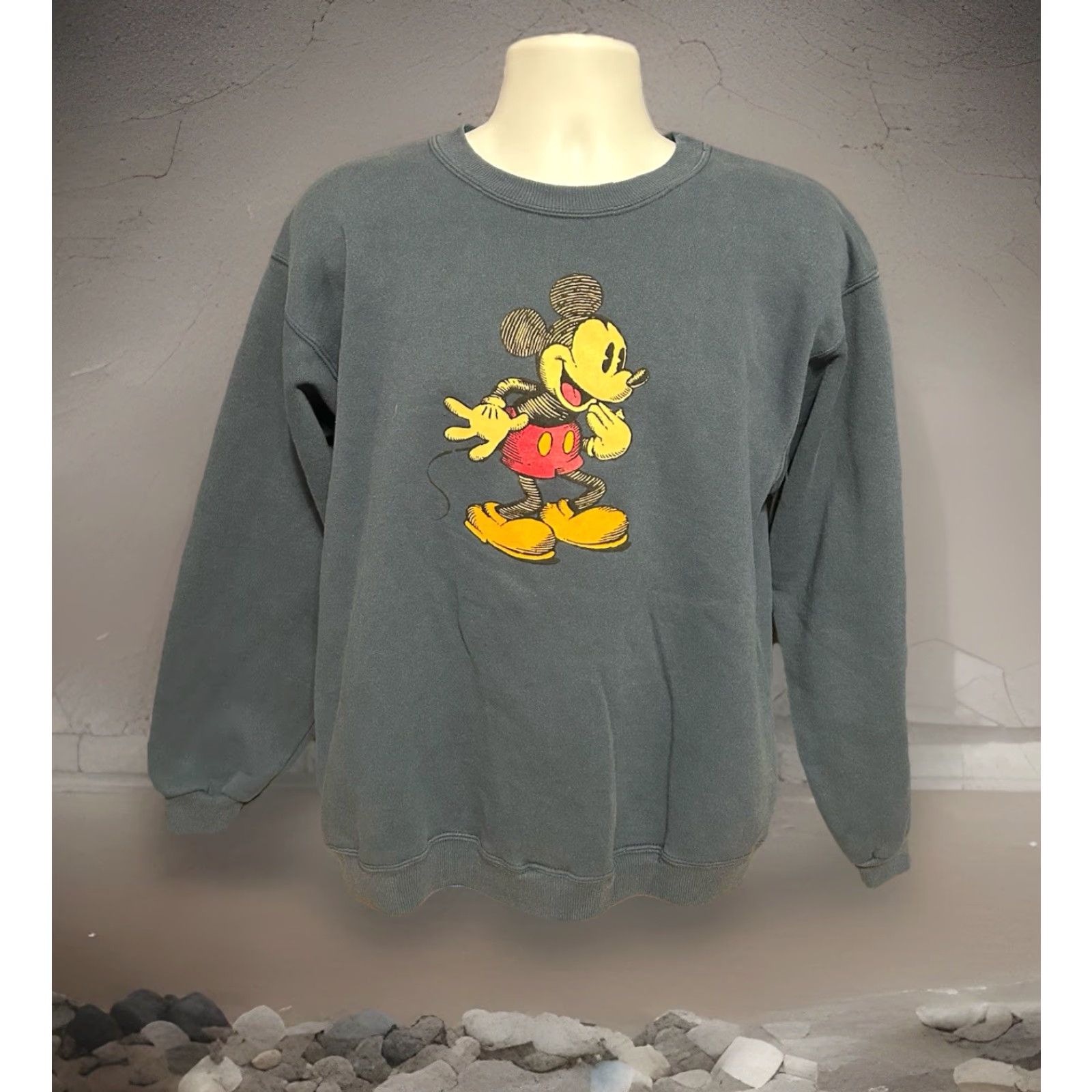 Disney Disney Mickey Mouse Sweatshirt Men M Navy Blue Crew Neck Pullover Logo Graphic Print The Disney Store Size US M / EU 48-50 / 2 - 4 Thumbnail