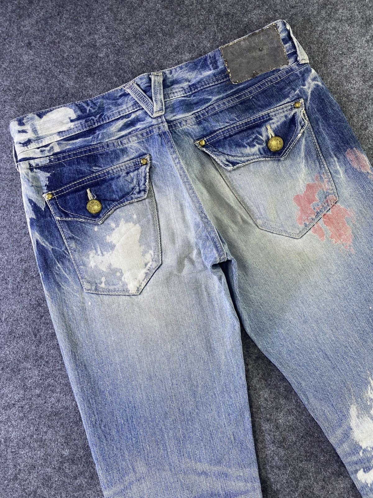 Japanese Brand × Jean × Vanquish Vanquish Flare Blue Wash Denim - J939 Size 32" / US 10 / IT 46 - 14 Thumbnail