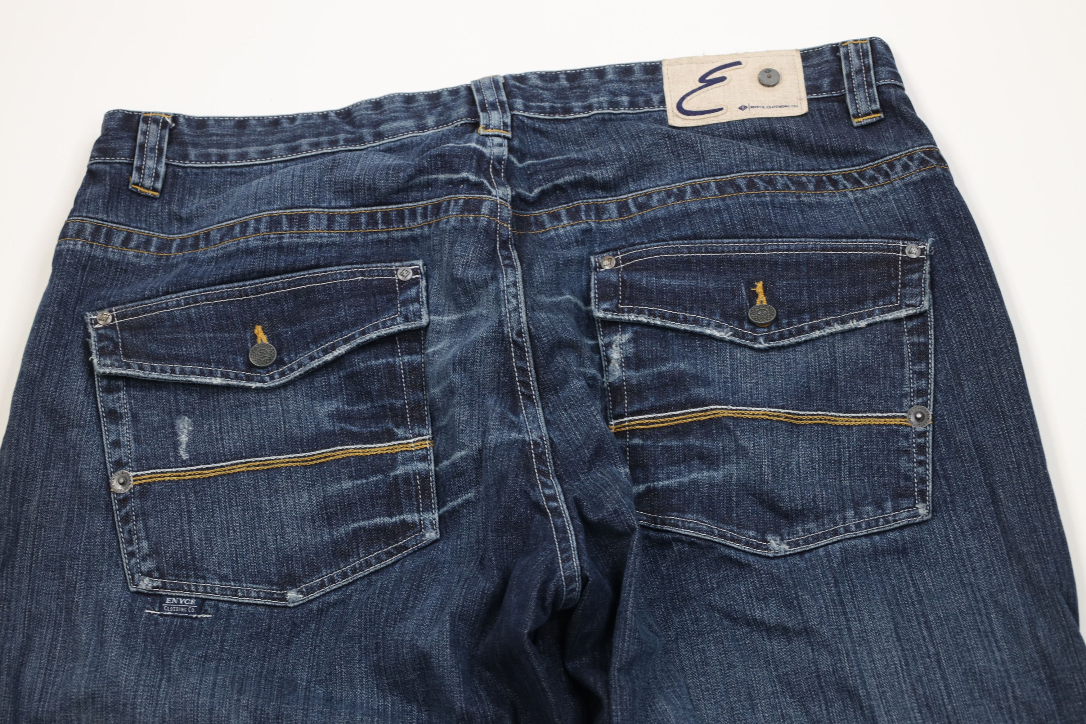 Vintage Vintage 90s Y2K Enyce Baggy Fit Wide Leg Denim Jeans Blue Size US 40 / EU 56 - 13 Thumbnail
