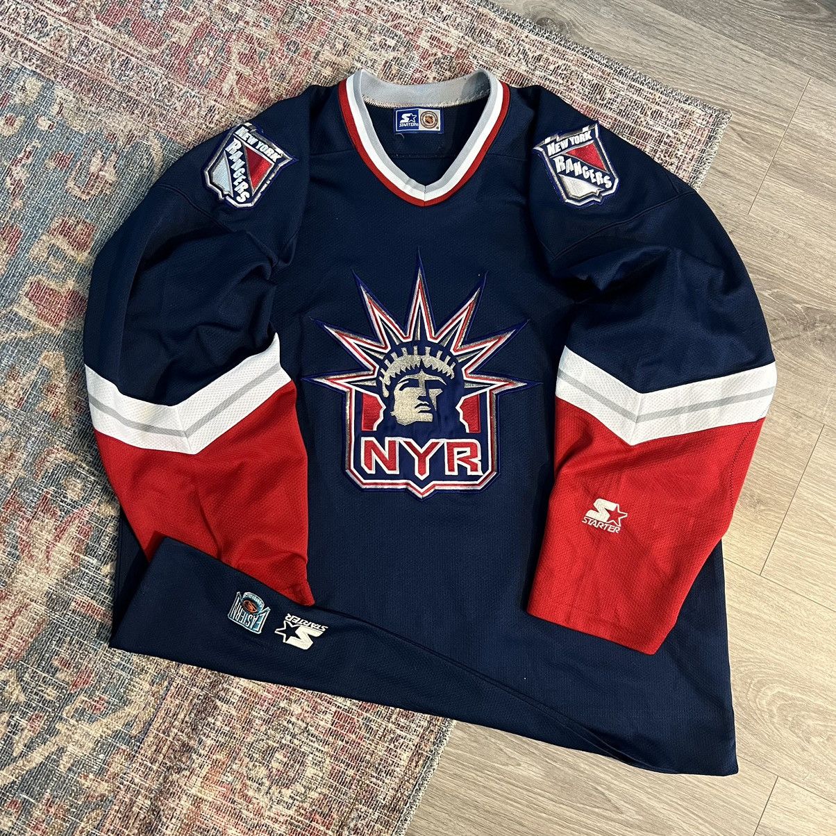 NHL Vintage New York Rangers Liberty Hockey Jersey Alternate Size US XL / EU 56 / 4 - 2 Thumbnail