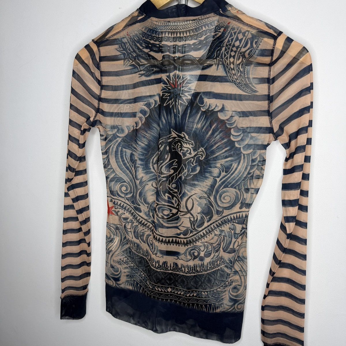 Jean Paul Gaultier Jean Paul Gaultier Mesh Top Tattoo Cardigan + Pants Size S / US 4 / IT 40 - 9 Thumbnail
