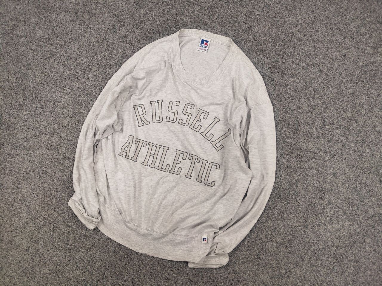 Russell Athletic Vintage 90's Russell Athletic Logo USA Crew chek Sweatshirt Size US M / EU 48-50 / 2 - 3 Thumbnail