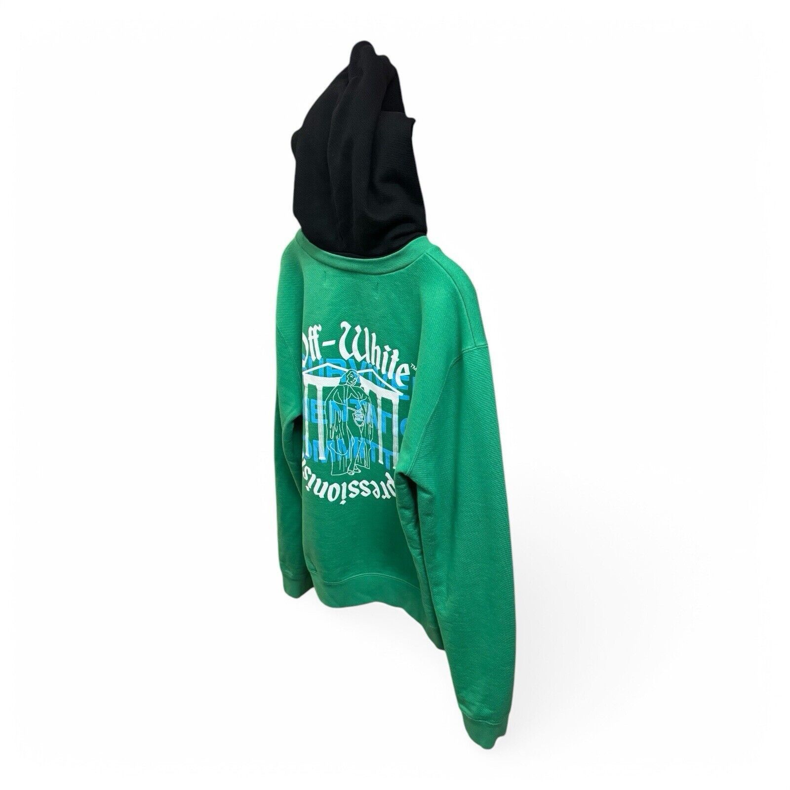 Off-White Off-White "Impressionism" Hoodie Sweatshirt (Green) (Sz XL) Size US XL / EU 56 / 4 - 6 Thumbnail