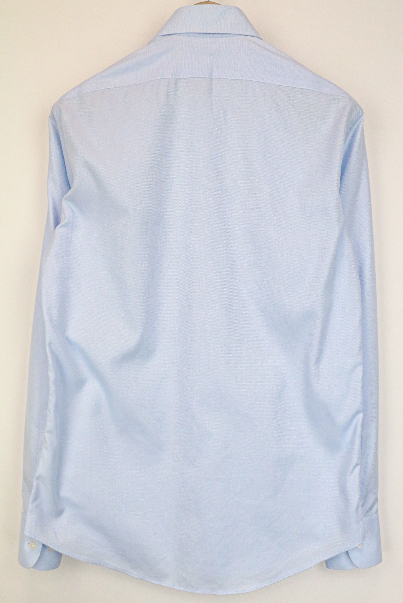 Suitsupply 37/14 1/2 Slim Blue Cotton Button-Up Shirt 76241 Size 38R - 2 Thumbnail
