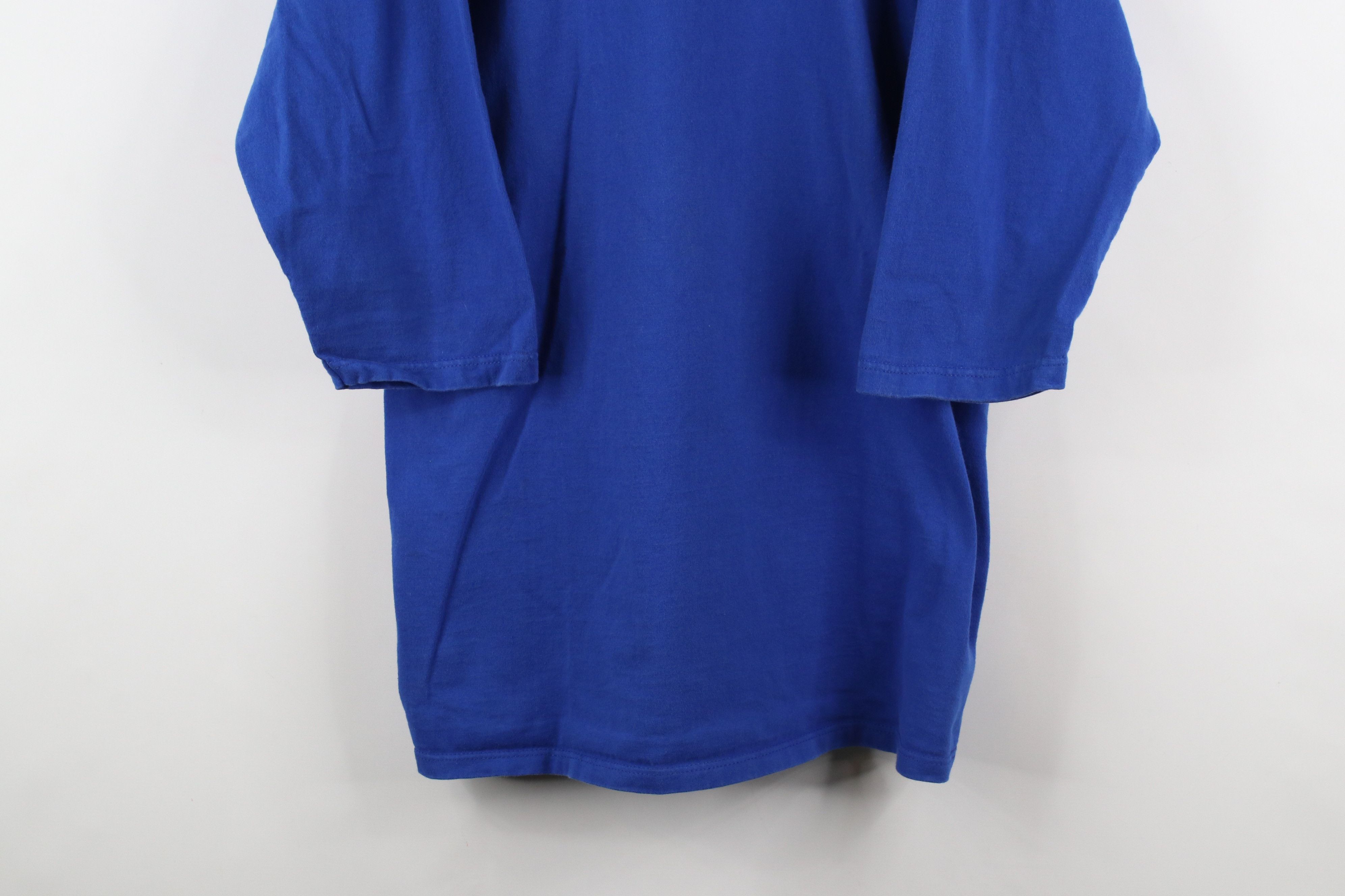 Vintage Vintage 90s Streetwear Long Sleeve Football Jersey T-Shirt Size US L / EU 52-54 / 3 - 3 Thumbnail