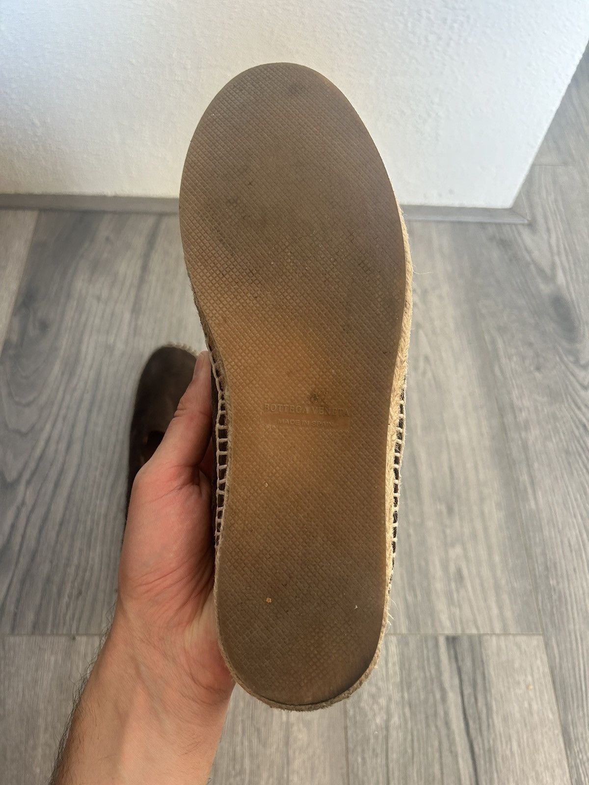 Bottega Veneta Bottega Veneta Suede Intrecciato Espadrilles - Brown Size US 7 / EU 40 - 10 Thumbnail