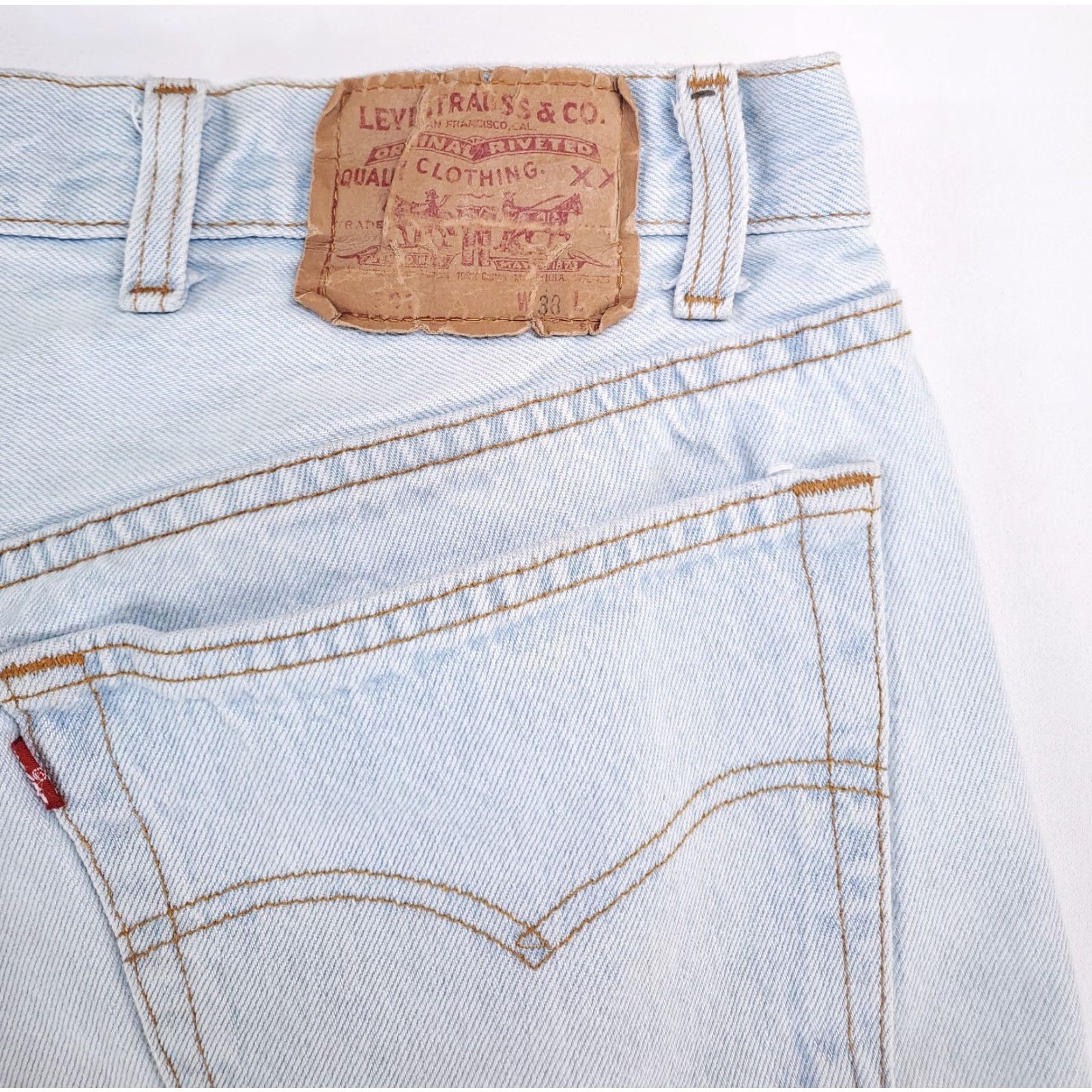 Levi's VINTAGE Levi's 501 VTG Jeans Light Blue Mens 38x30 Blue Straight 80s Mens Size US 38 / EU 54 - 2 Thumbnail