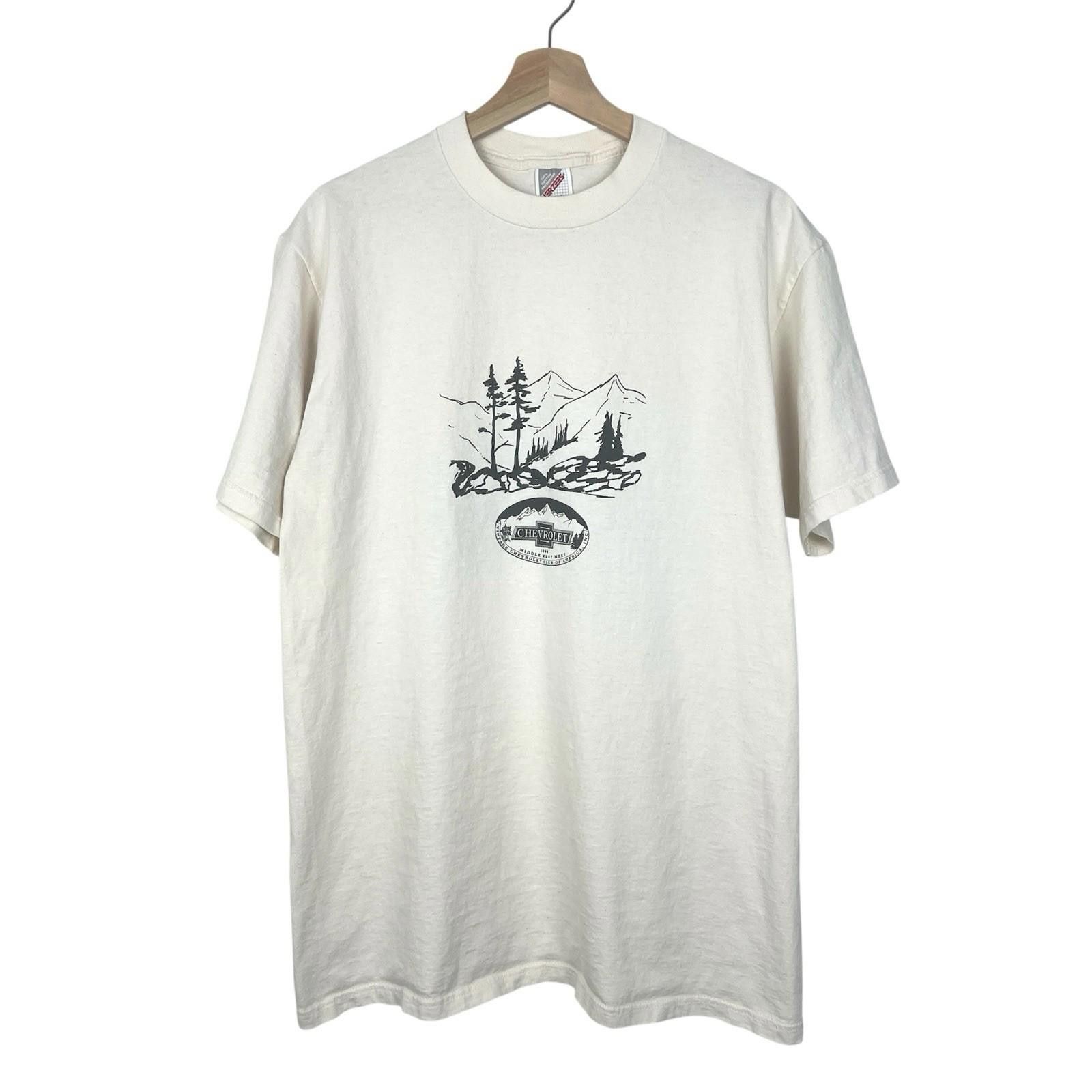 Other Vintage 90s Chevrolet Middle West Meet Cream T Shirt Large Size US L / EU 52-54 / 3 - 1 Thumbnail