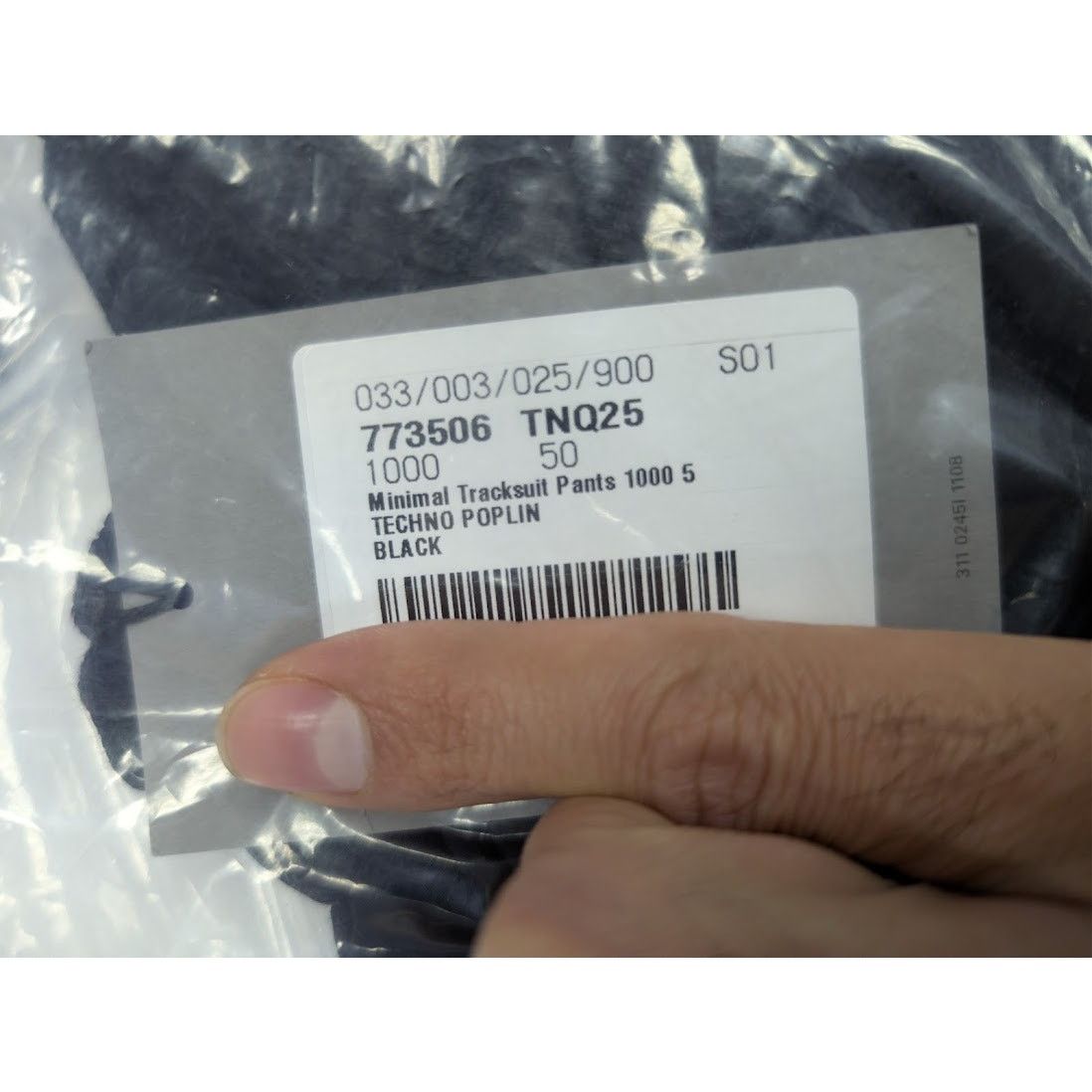 Balenciaga o1rshd1 Techno Poplin Minimal Tracksuit Pants Trousers Black Size US 34 / EU 50 - 16 Thumbnail