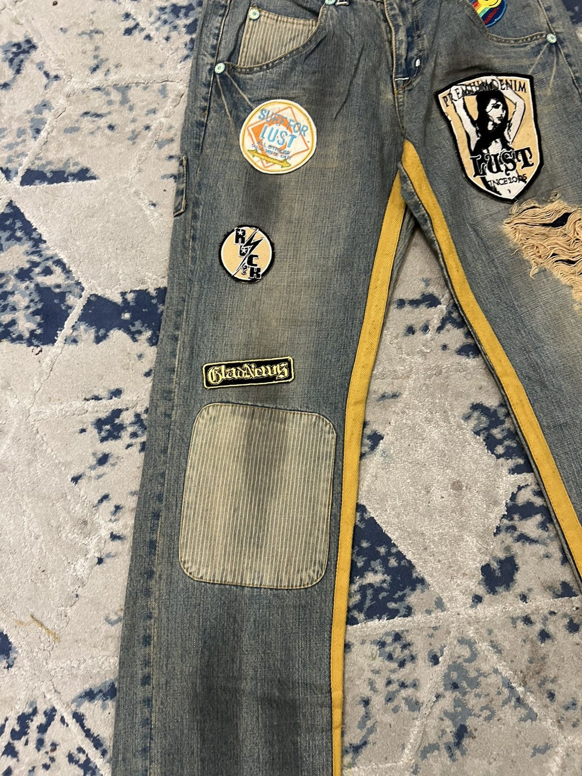 Japanese Brand Vintage Lust Inspired Hysteric Glamour denim flared jeans Size US 30 / EU 46 - 5 Thumbnail