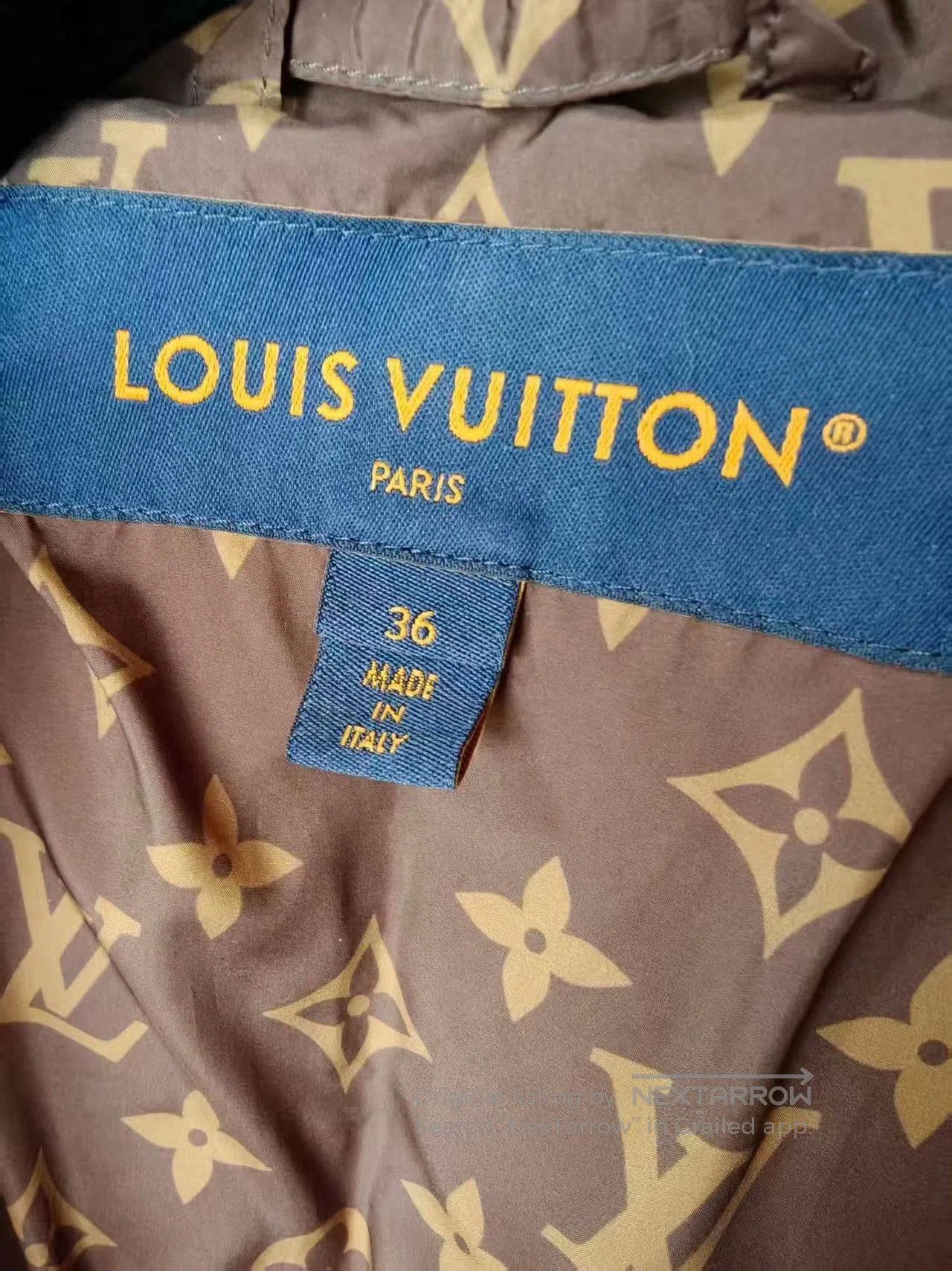 Louis Vuitton LV Brown Down Jacket. Size XS / US 0-2 / IT 36-38 - 2 Thumbnail
