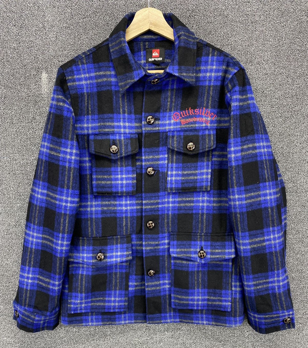 Quiksilver Vintage Quiksilver Shadowplaid Boardriding Flannel Jacket Size US M / EU 48-50 / 2 - 1 Thumbnail