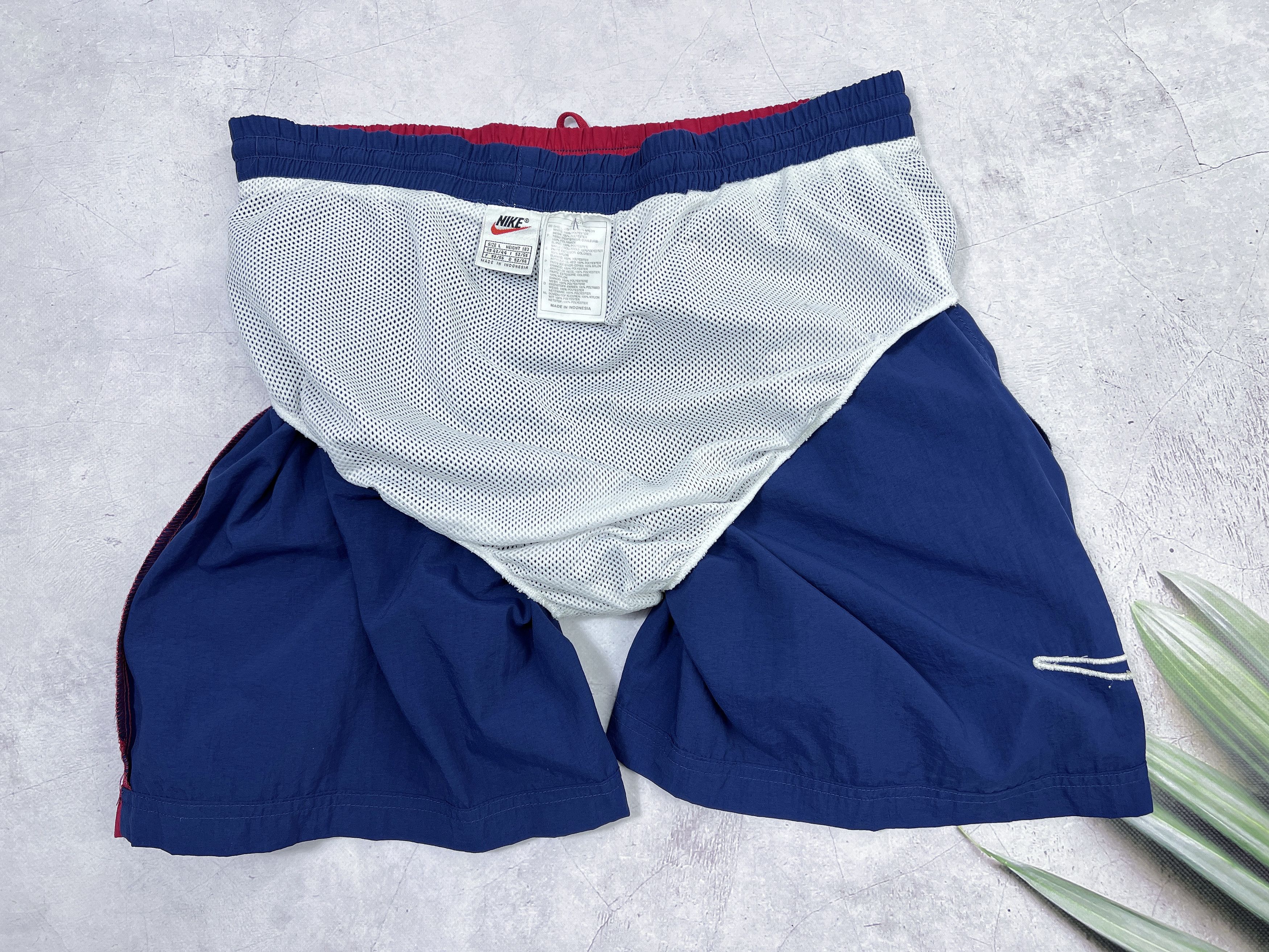 Nike × Vintage Vintage Nike Swim Trunks Shorts Big Swoosh Logo Size US 36 / EU 52 - 16 Thumbnail