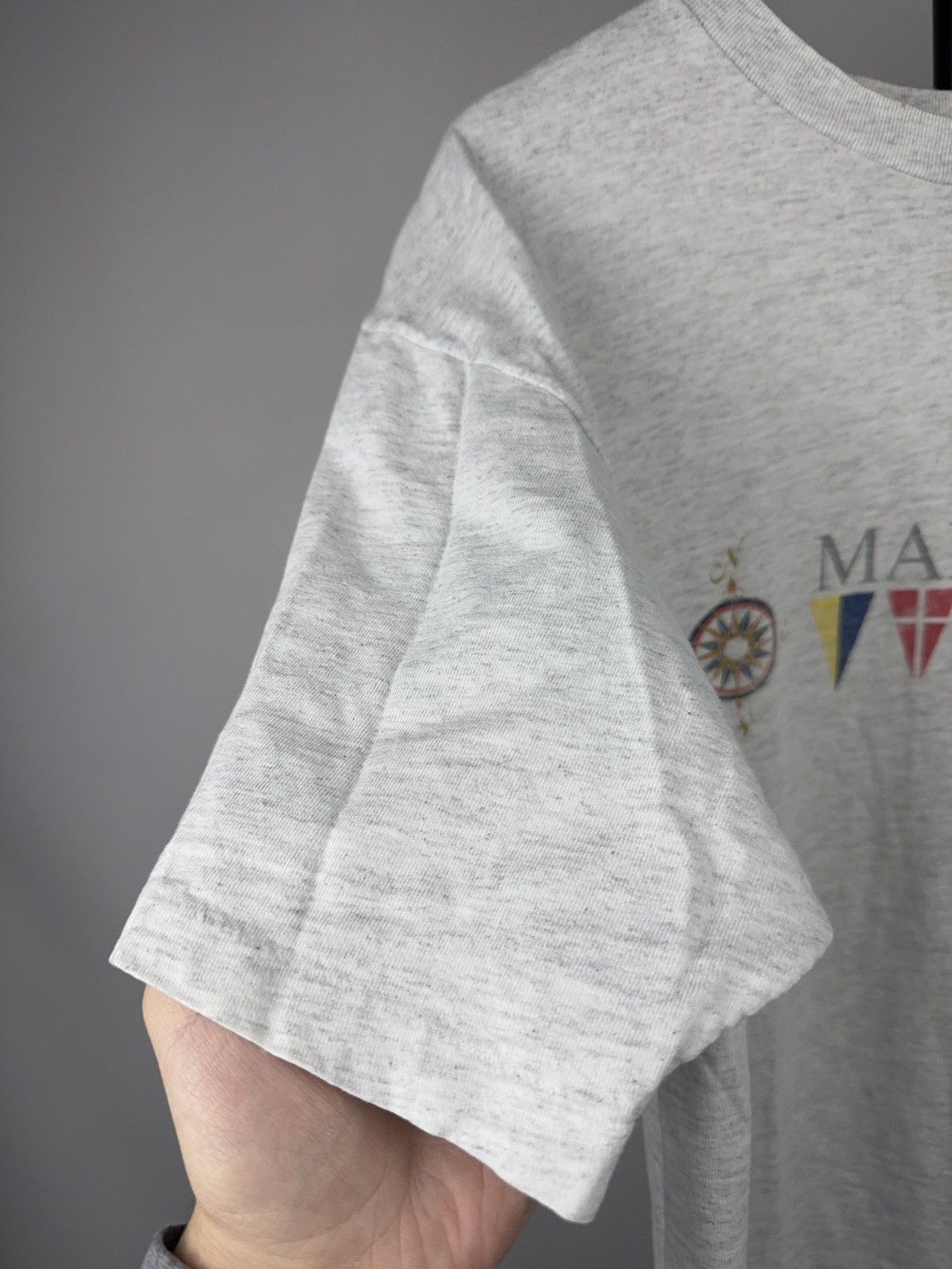 Vintage USA 90s Retro Vintage Marco Island Nautical Flags T-Shirt Size US L / EU 52-54 / 3 - 10 Thumbnail
