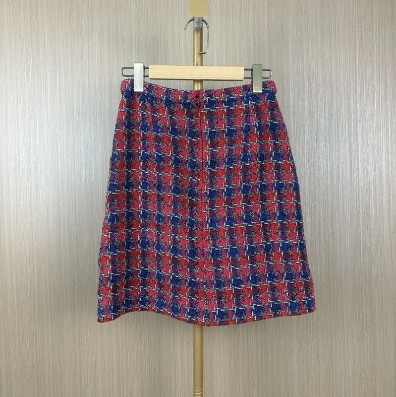 Chanel Chanel M Size Color Block Silk Skirt 0089 Size 23" - 1 Thumbnail