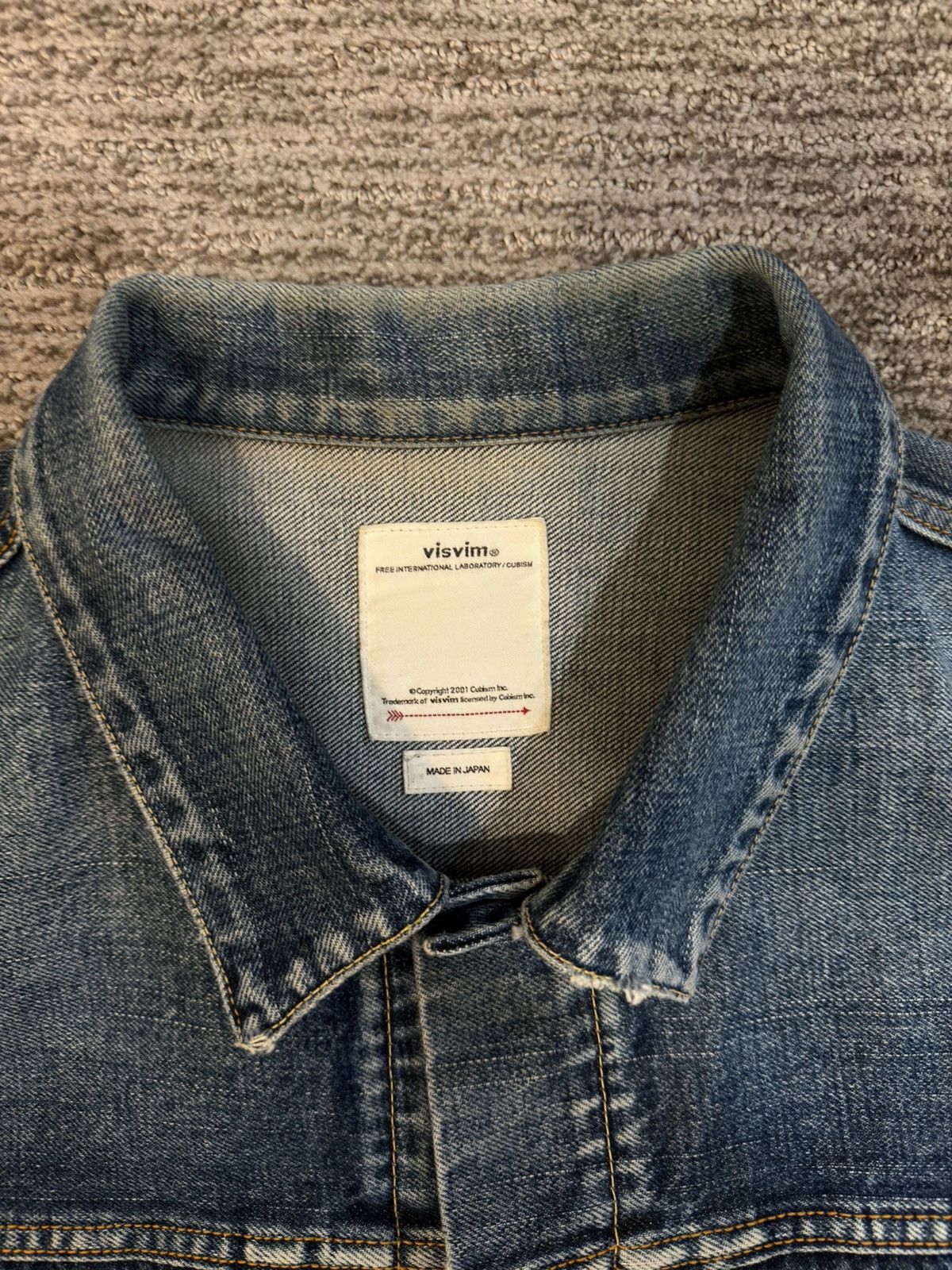 Visvim Visvim D1001 Denim Jacket - Size 4 – Hand Distr Size US XL / EU 56 / 4 - 2 Thumbnail