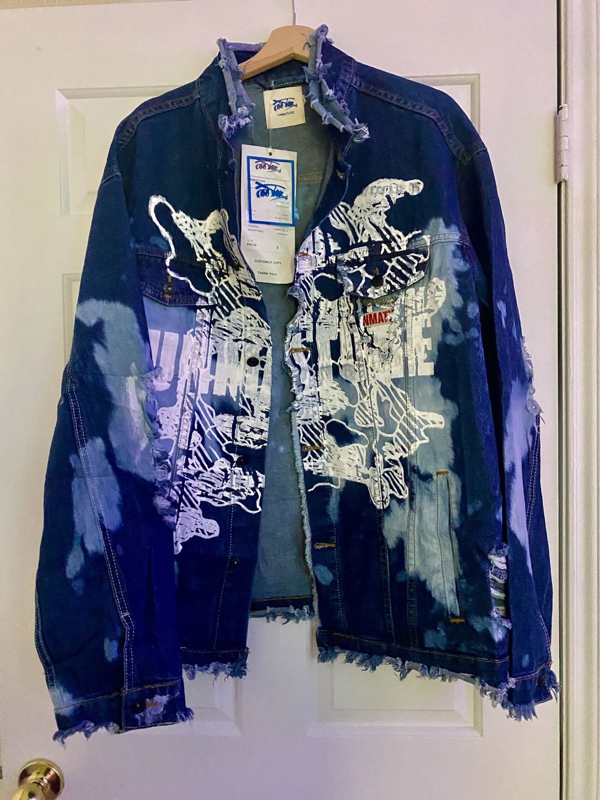 Japanese Brand × Vintage UNMATURE Denim Jacket Size US L / EU 52-54 / 3 - 1 Thumbnail