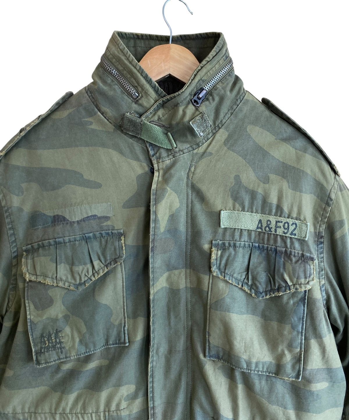 Abercrombie & Fitch Rare Vintage Abercrombie And Fitch M65 Military Jacket 1990s Size US S / EU 44-46 / 1 - 4 Thumbnail