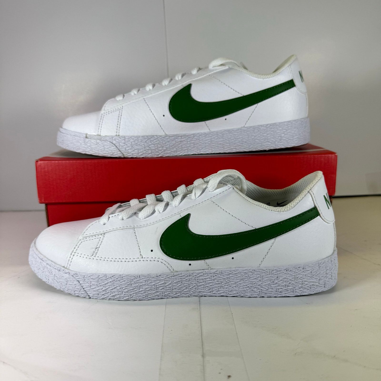 Nike Nike Blazer Low (GS) CZ7576-101 White/Green Size 5 Youth Size US 5 / IT 35 - 1 Thumbnail