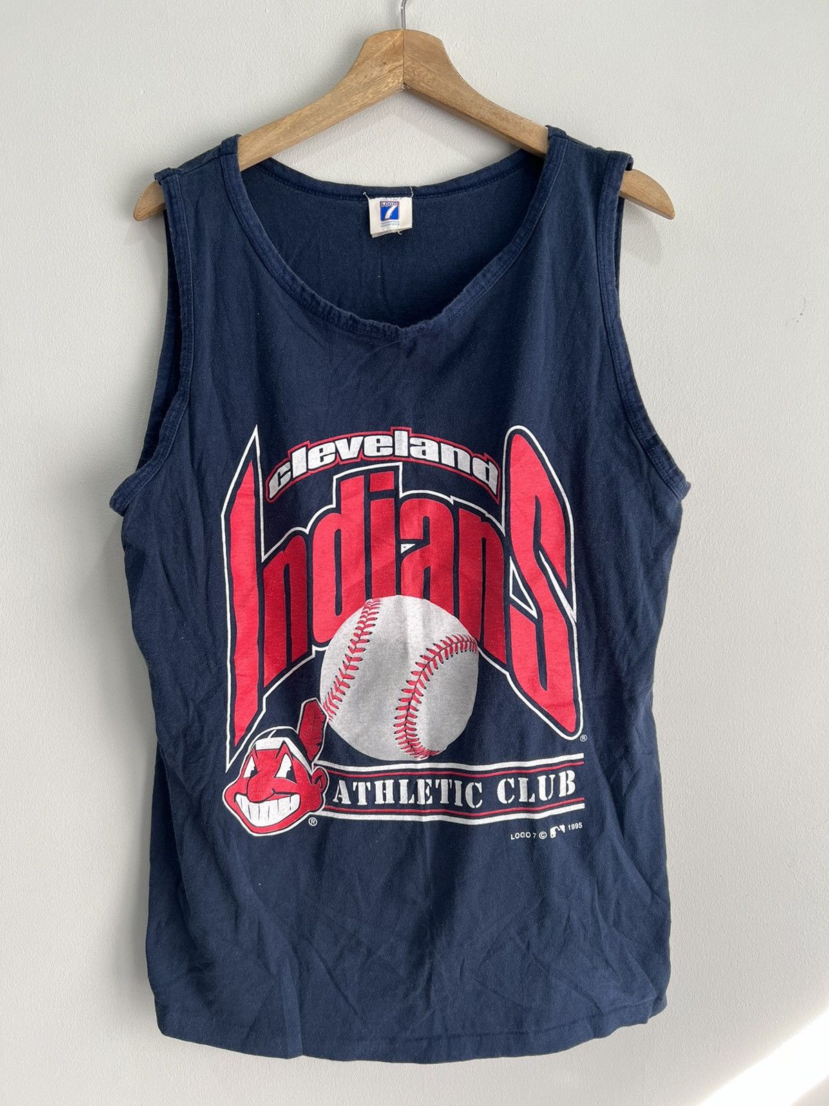 Vintage Vintage Cleveland Indians Tank Top Shirt Size US XL / EU 56 / 4 - 1 Thumbnail