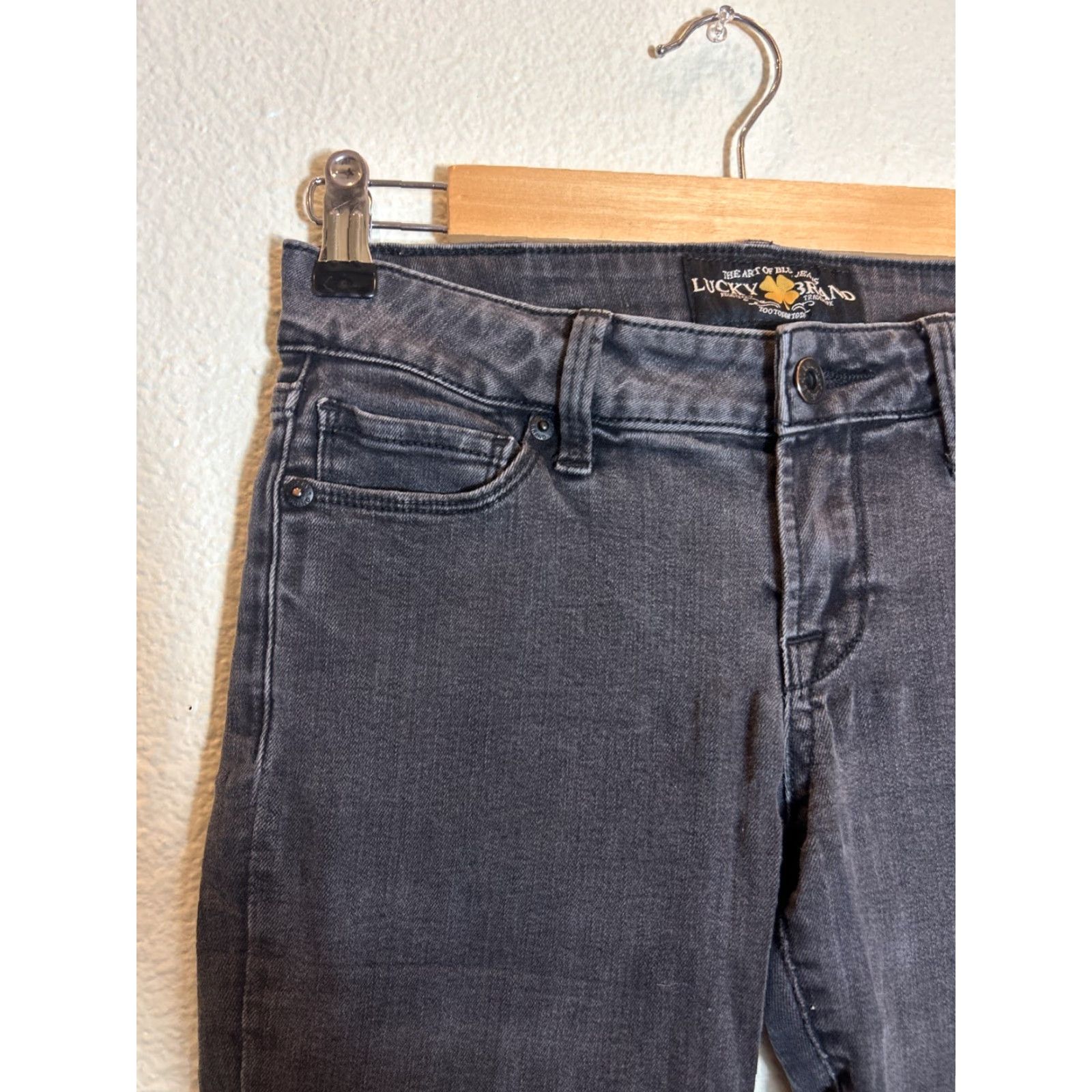 Lucky Brand Lucky Brand Lolita Skinny Faded Black Jeans Women’s Size 0 Size 25" / US 0 / IT 36 - 4 Thumbnail