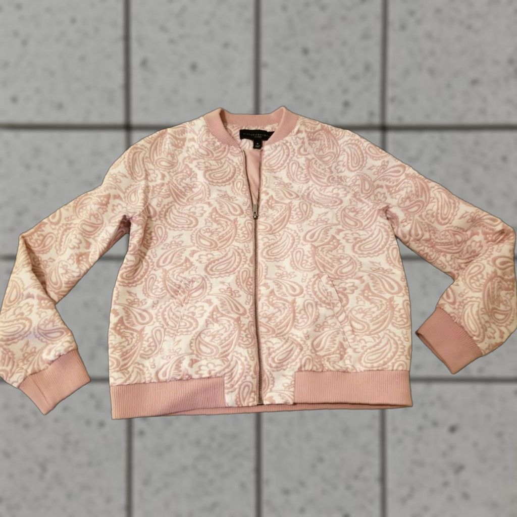 Vintage Womens Victoria Beckham Jacket M Medium Pink Cotton Bomber Jacket Womens M Pink Victoria Beckham Jacket Size M / US 6-8 / IT 42-44 - 1 Thumbnail
