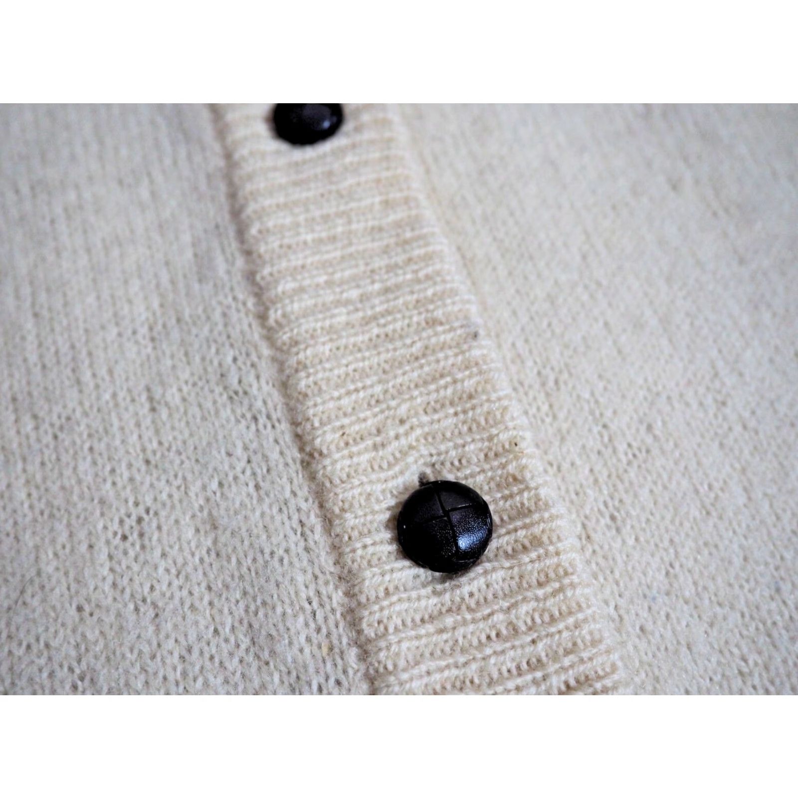 Vintage VTG 60s 70s Cream Wool Button Pocket Fisherman Cardigan Grandpa Sweater Mens M Shirt Size US M / EU 48-50 / 2 - 6 Thumbnail