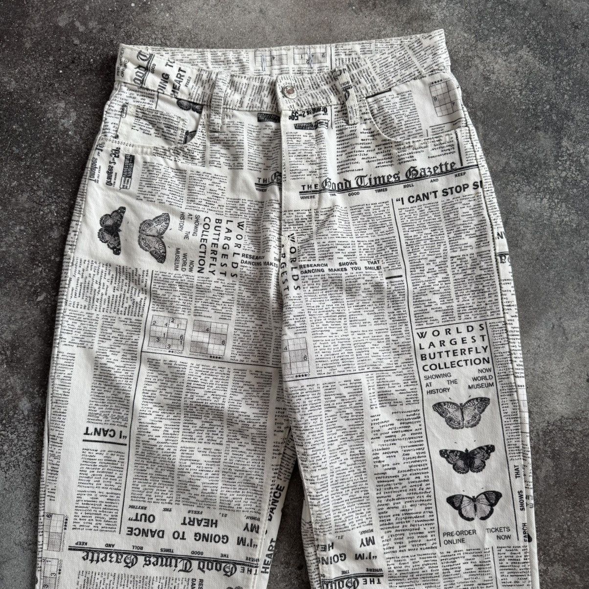20471120 × Japanese Brand Gazette Printed Y2K Vintage Pants (inspired John galliano) Size 27" / US 4 / IT 40 - 4 Thumbnail