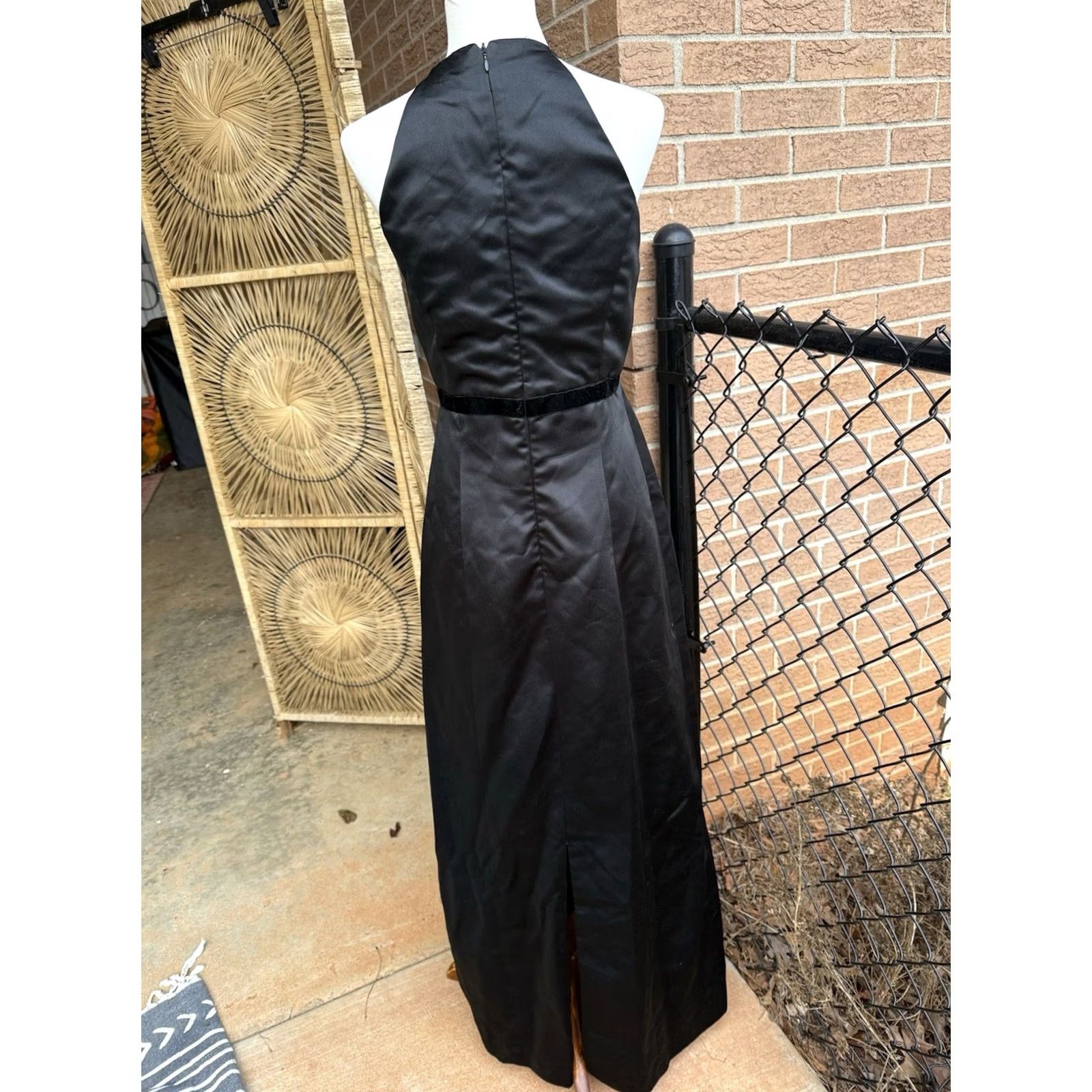 Vera Wang Vera Wang Black Halter Evening Gown Dress Size 8 Satin Formal Prom Wedding Guest Womens Maxi Long Satin Halter Neck Black 8 Formal Wedding Vera Wang Size M / US 6-8 / IT 42-44 - 5 Thumbnail